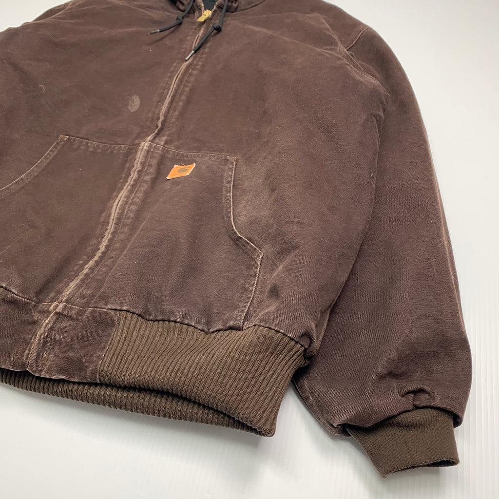 Carhartt Brown Hooded Jacket XL