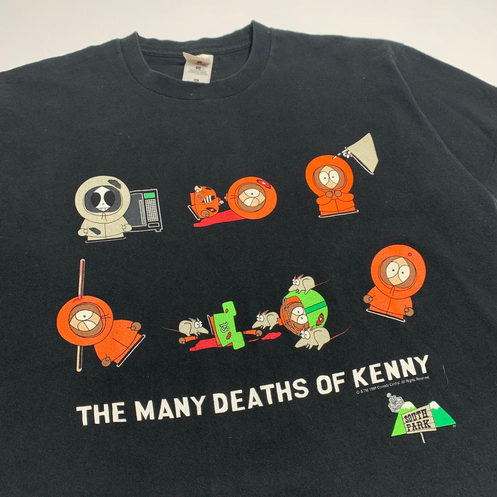 1998 South Park The Many Deaths Of Kenny Tee XL