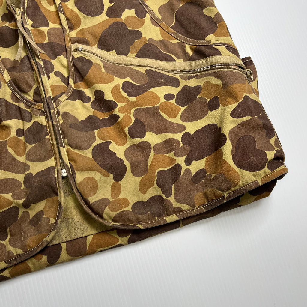 Vintage GameHide Duck Camo Canvas Utility Vest L