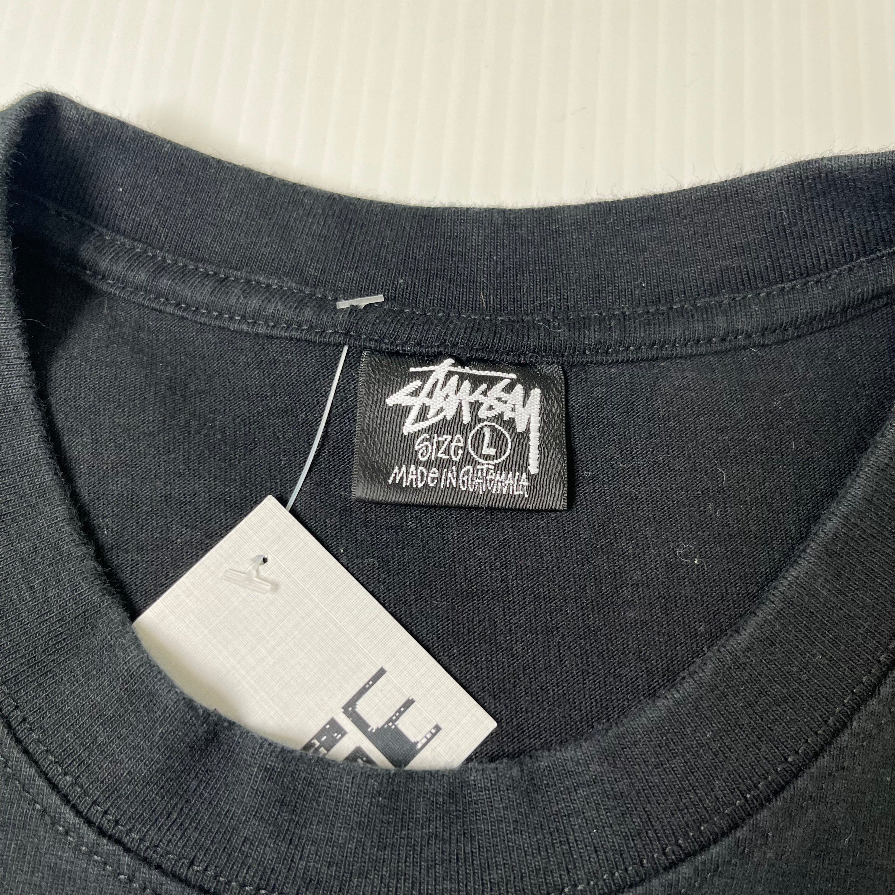 Stussy Beach Roots Cropped Graphic Tee L