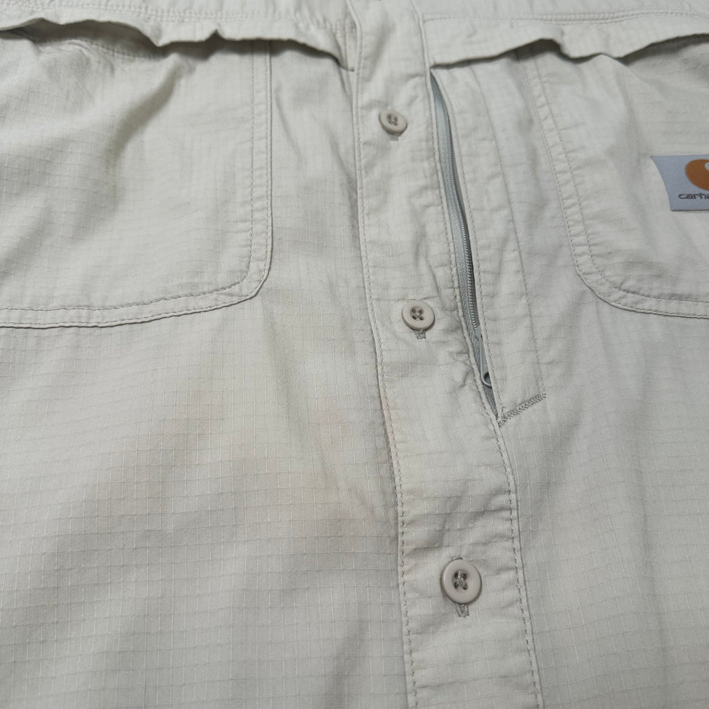Carhartt Ripstop Short Sleeve Button Up Shirt L