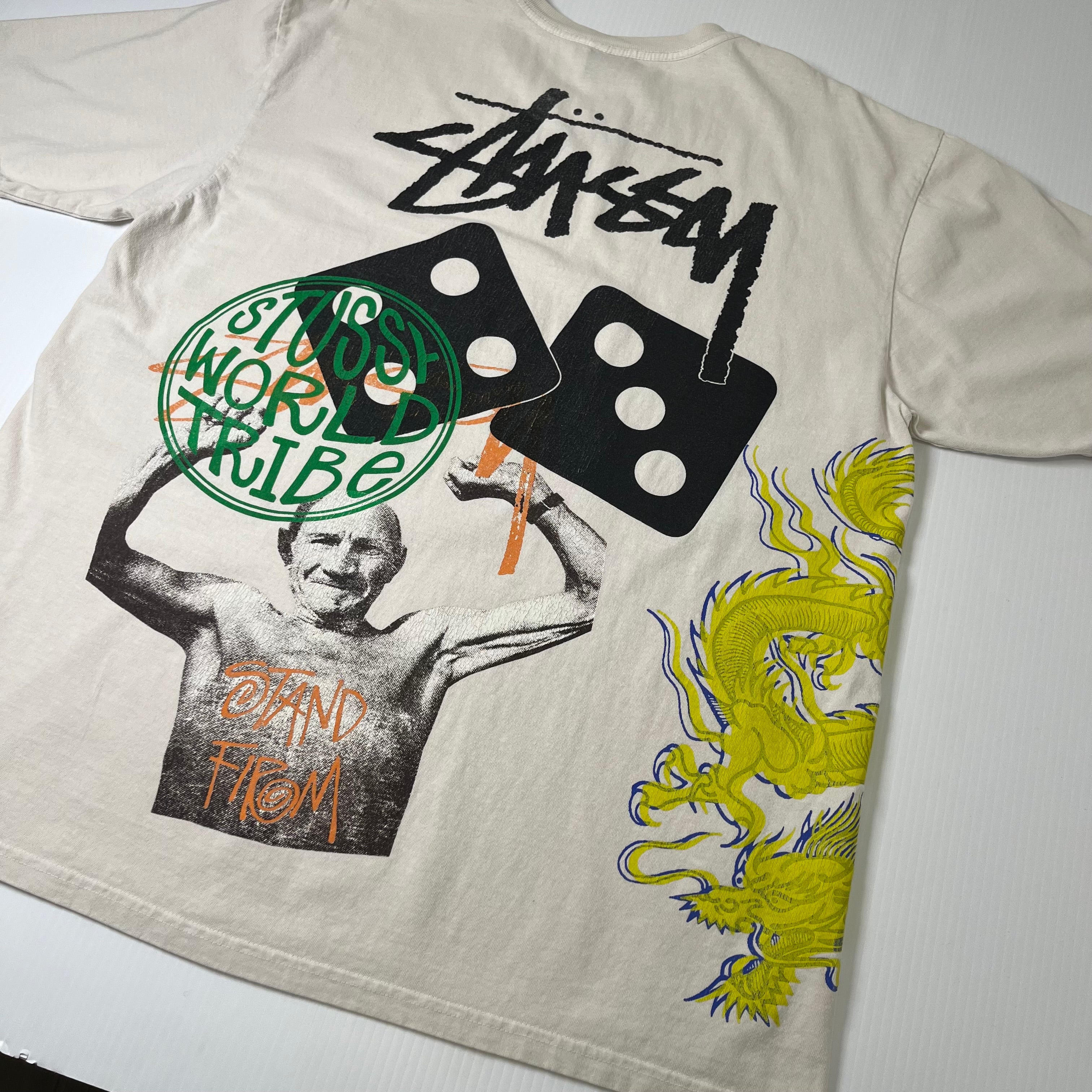 Stussy Strike Pigment Dyed Abstract Graphic Tee L