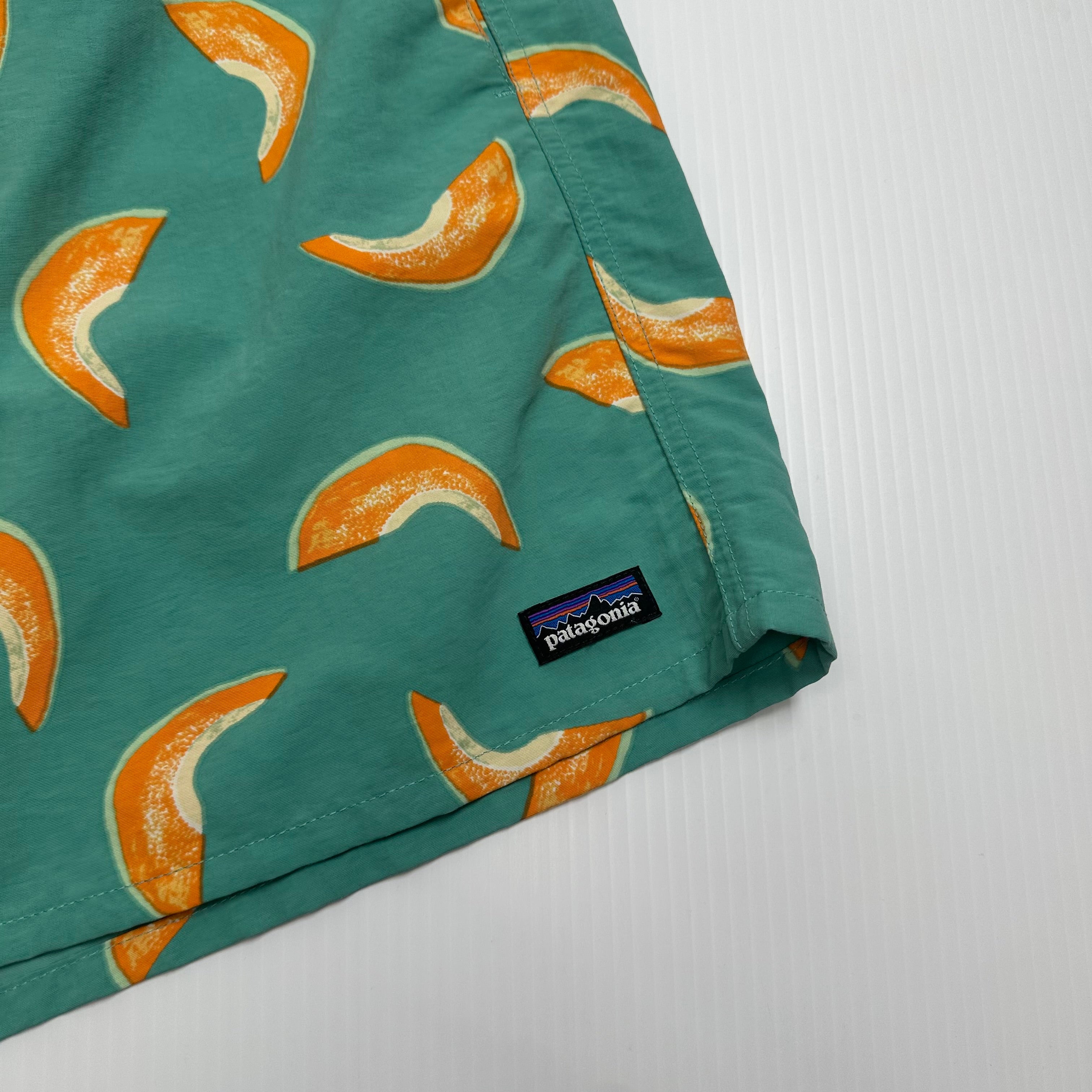 Patagonia Cantaloupe Pattern Athletic Shorts XXL