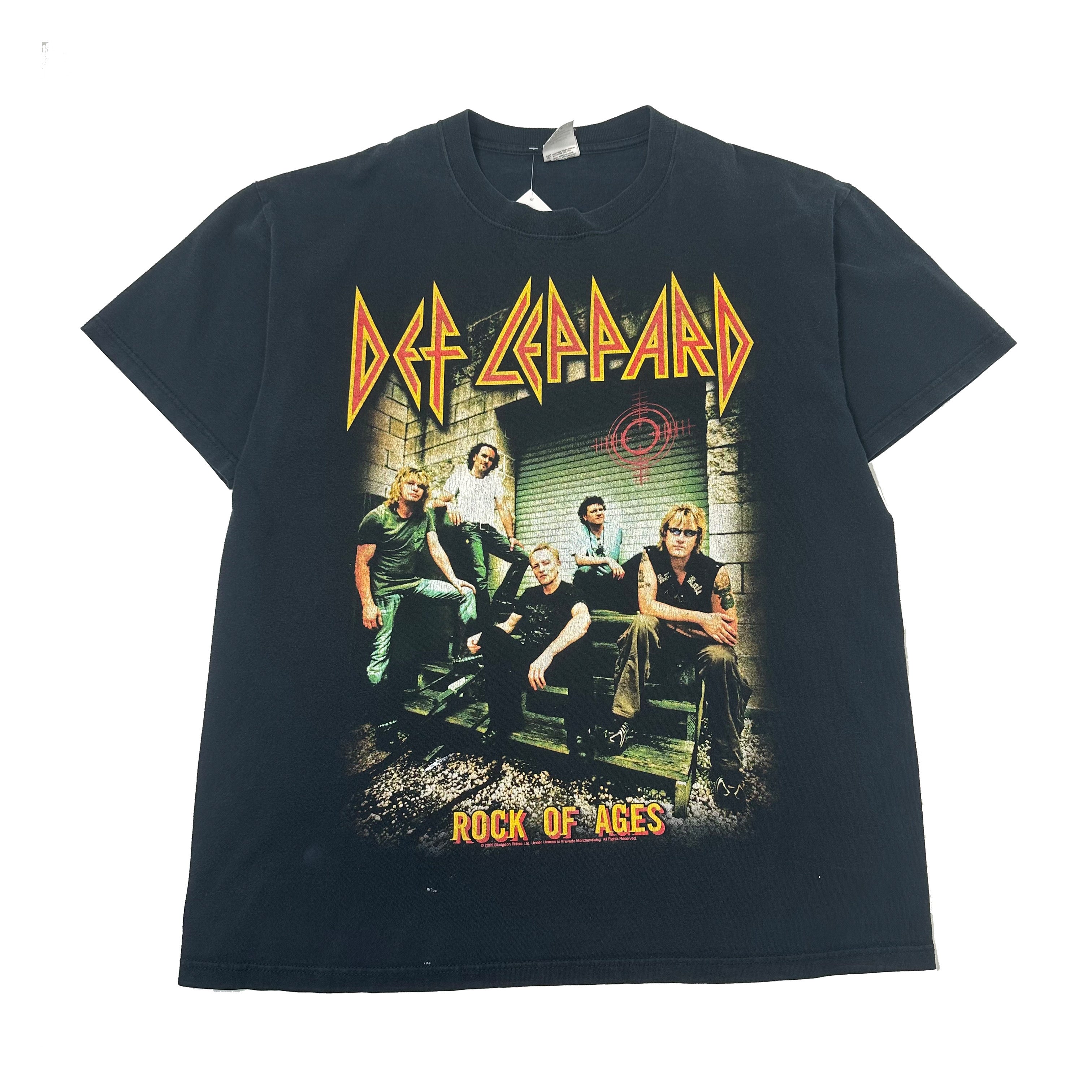 2005 Def Leppard Rock Of Ages Tour Tee L