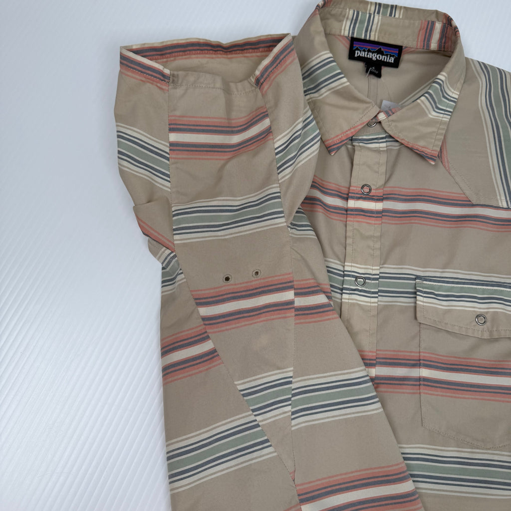 Patagonia Stripe Short Sleeve Button Up Shirt S