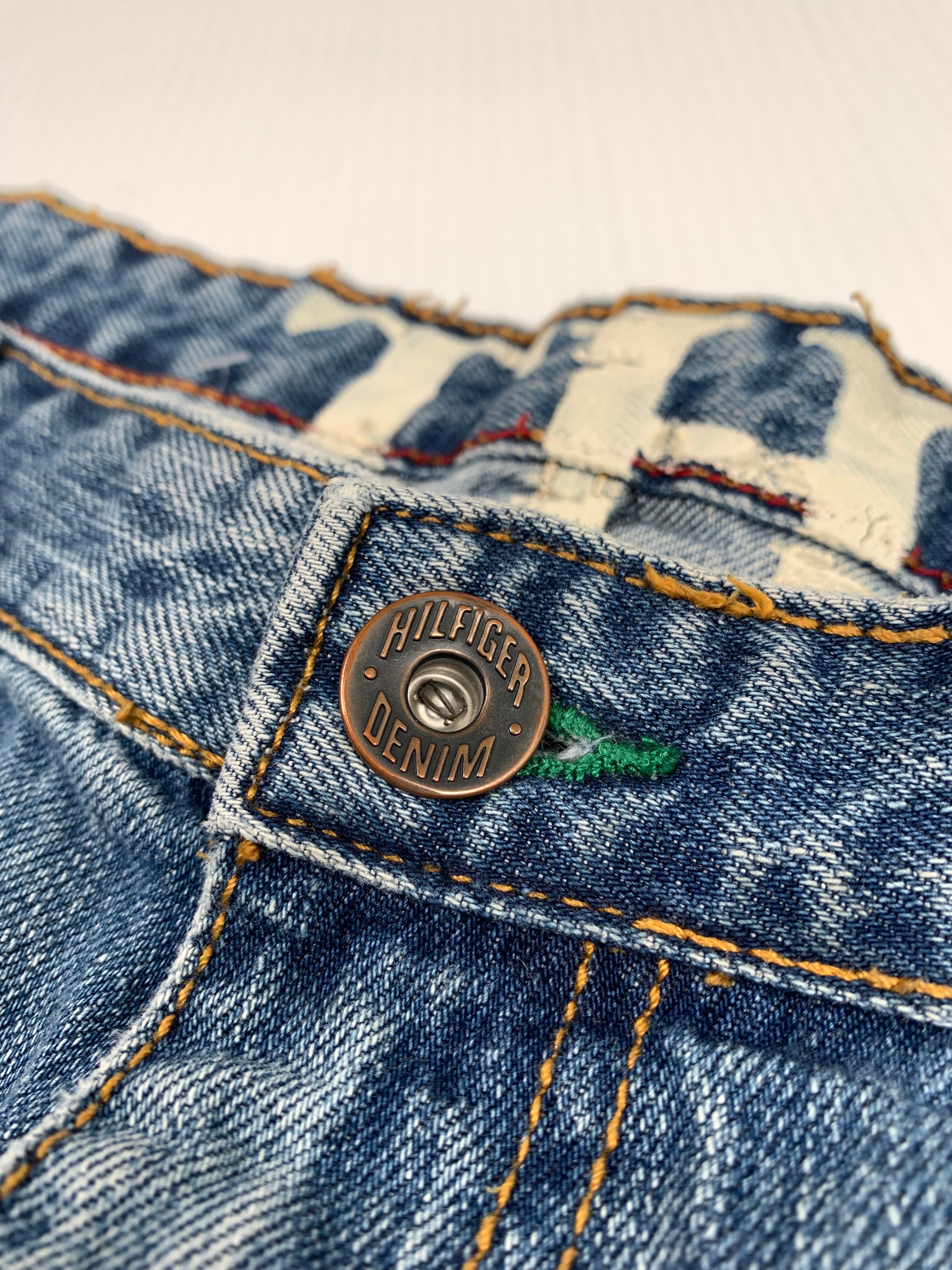 Tommy Hilfiger Distressed Denim Shorts 38