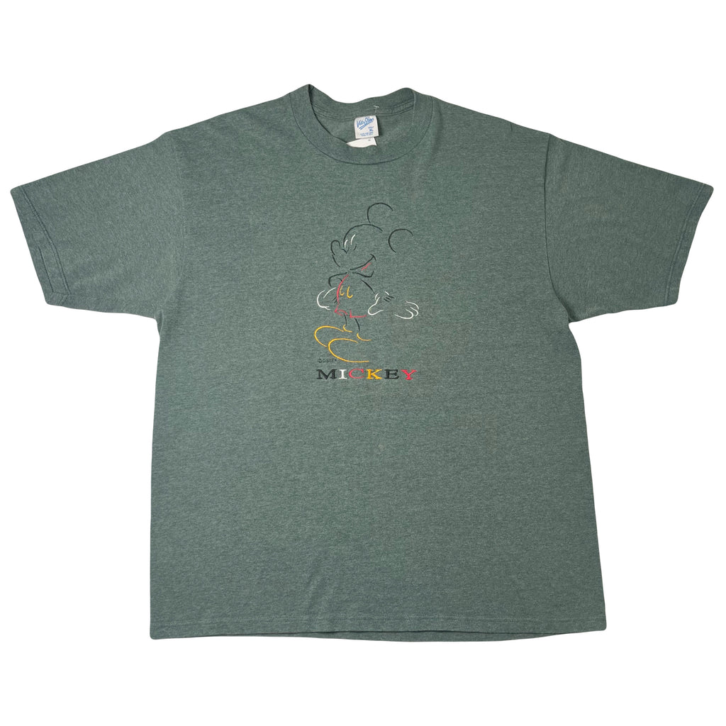 Vintage Disney Mickey Embroidered Graphic Tee XL
