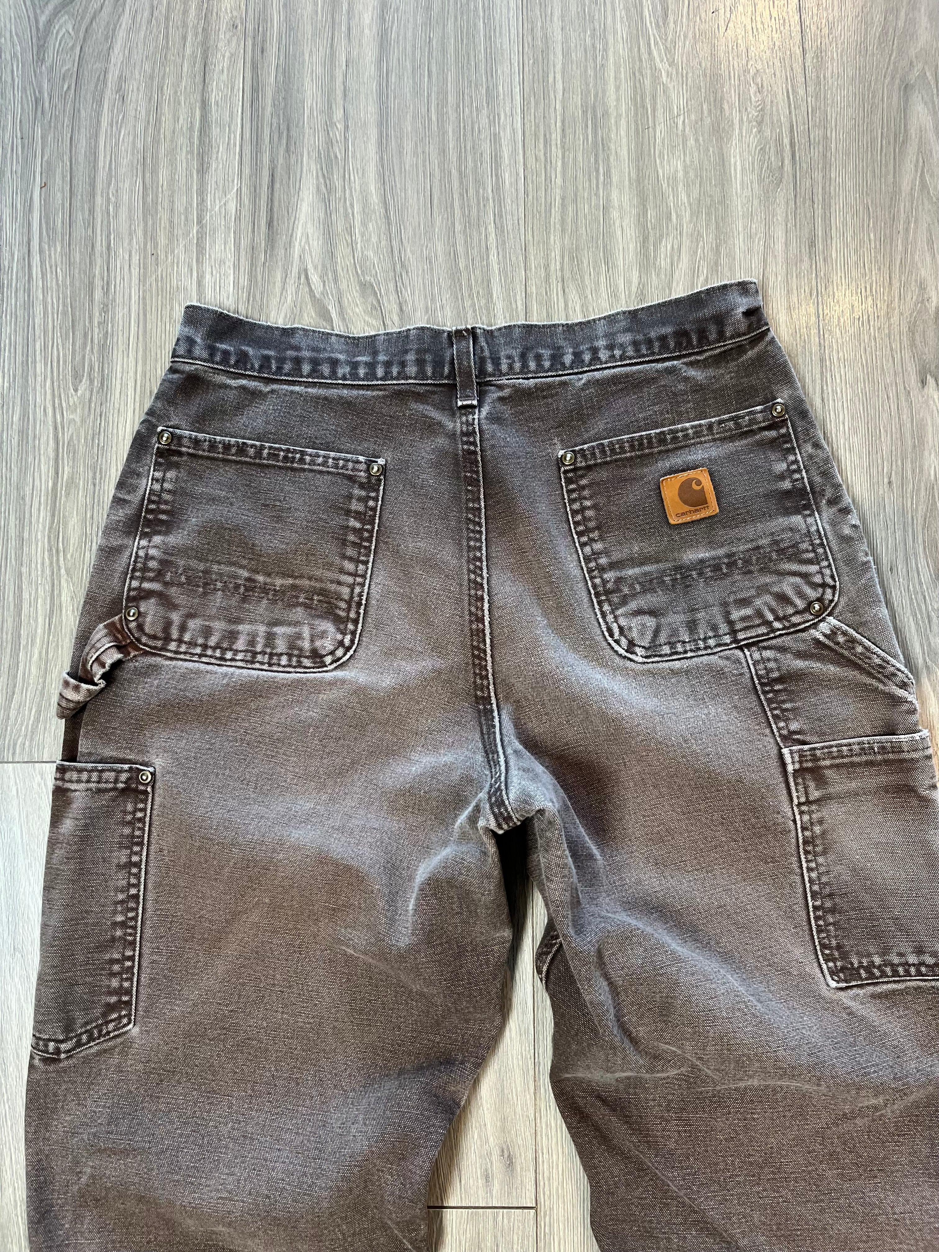 Vintage Carhartt Faded Double Knee Carpenter Denim 30