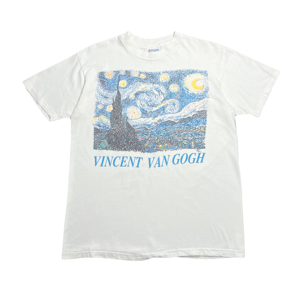 90s Vincent Van Gogh Starry Night Tee L