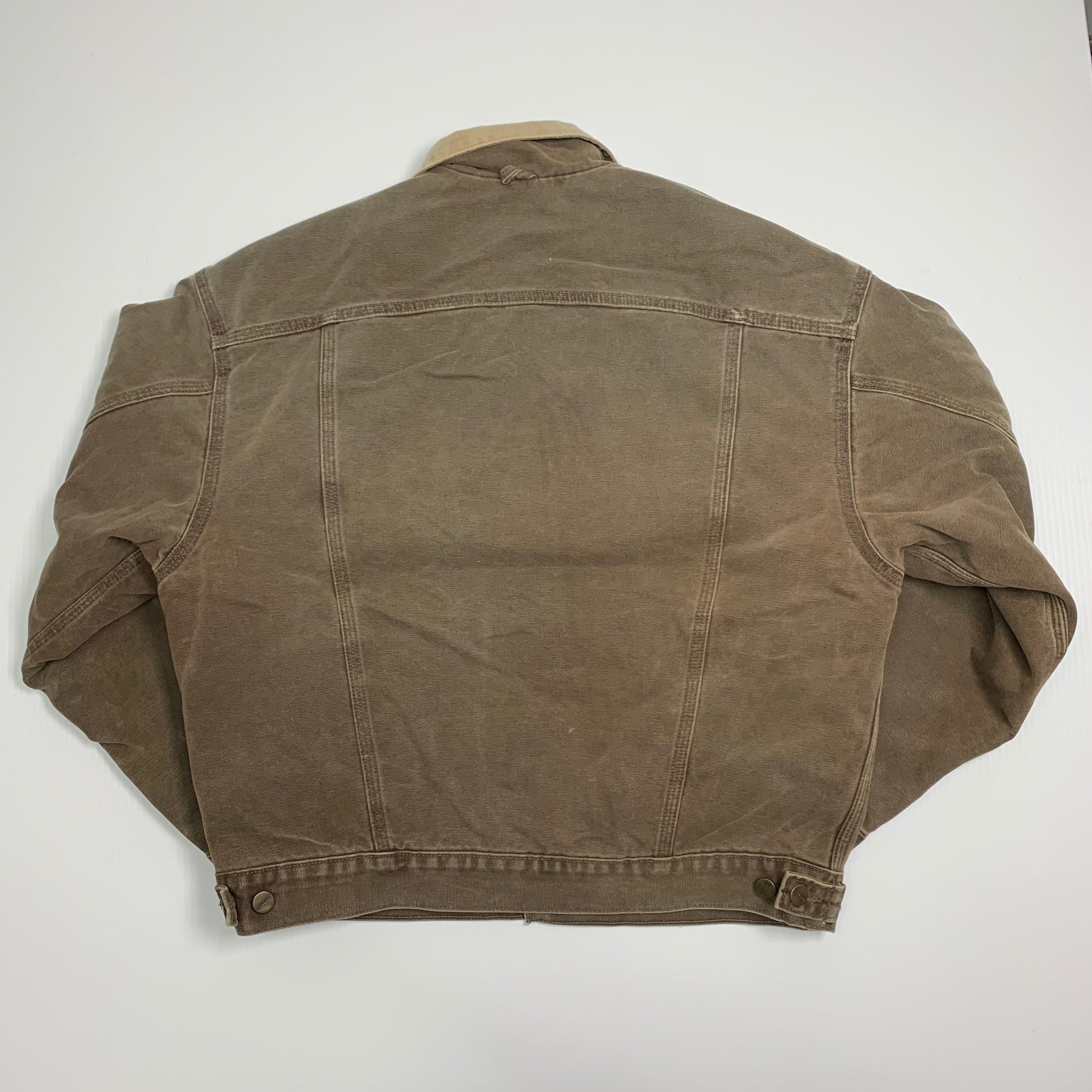 Carhartt Brown Blanket Lined Trucker Jacket M