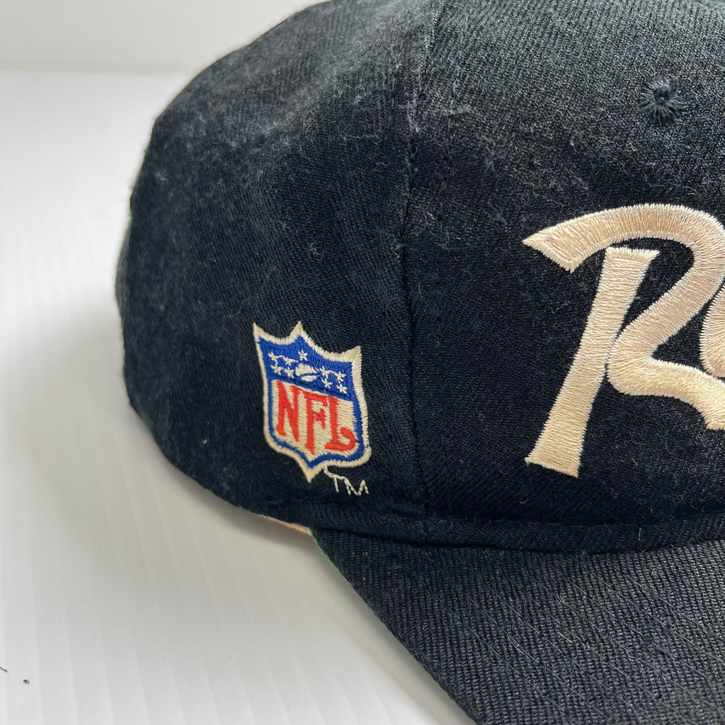 Vintage Los Angeles Raiders Cityless Script Snapback Hat