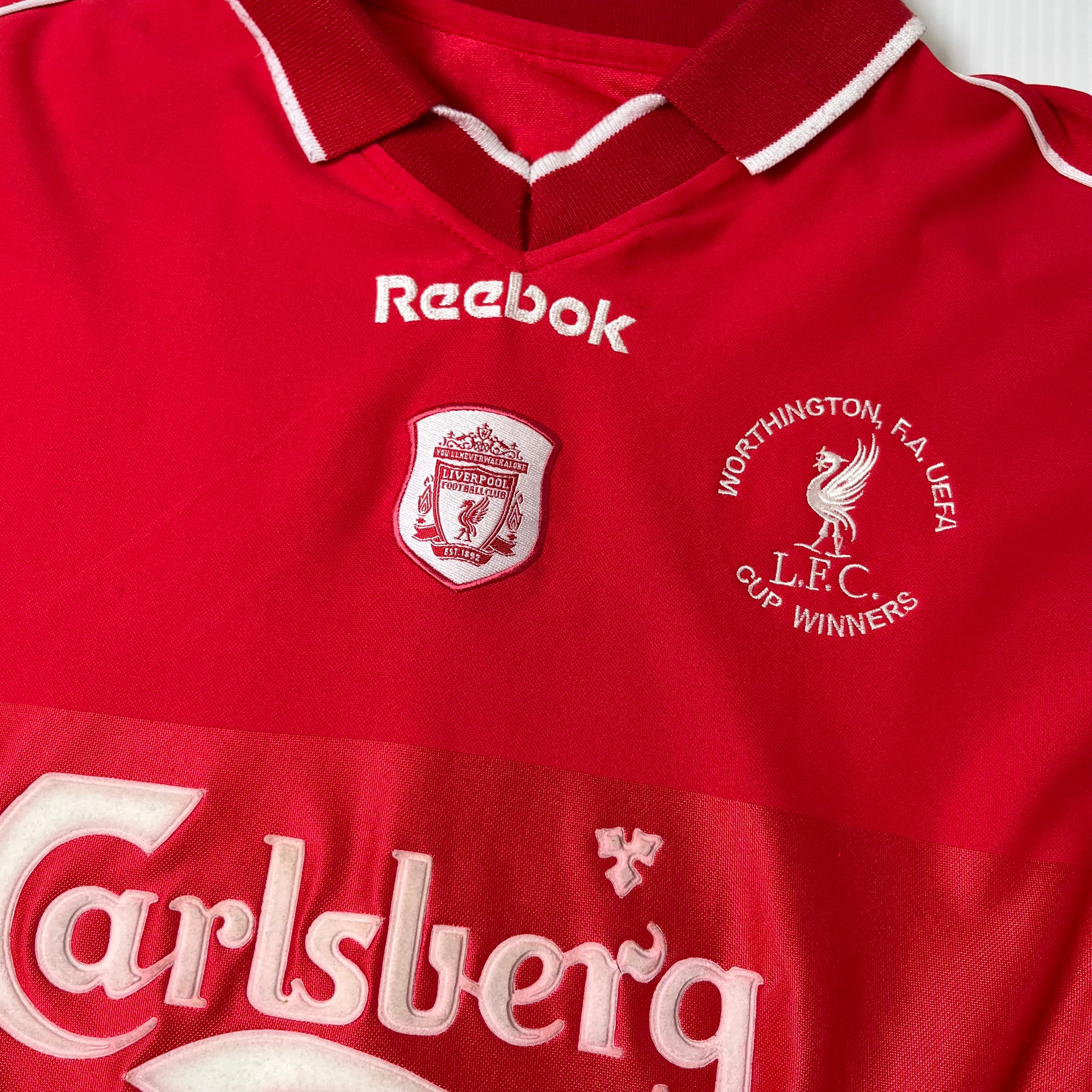 1996 Reebok Liverpool FA Cup Winners Michael Owen Jersey XL