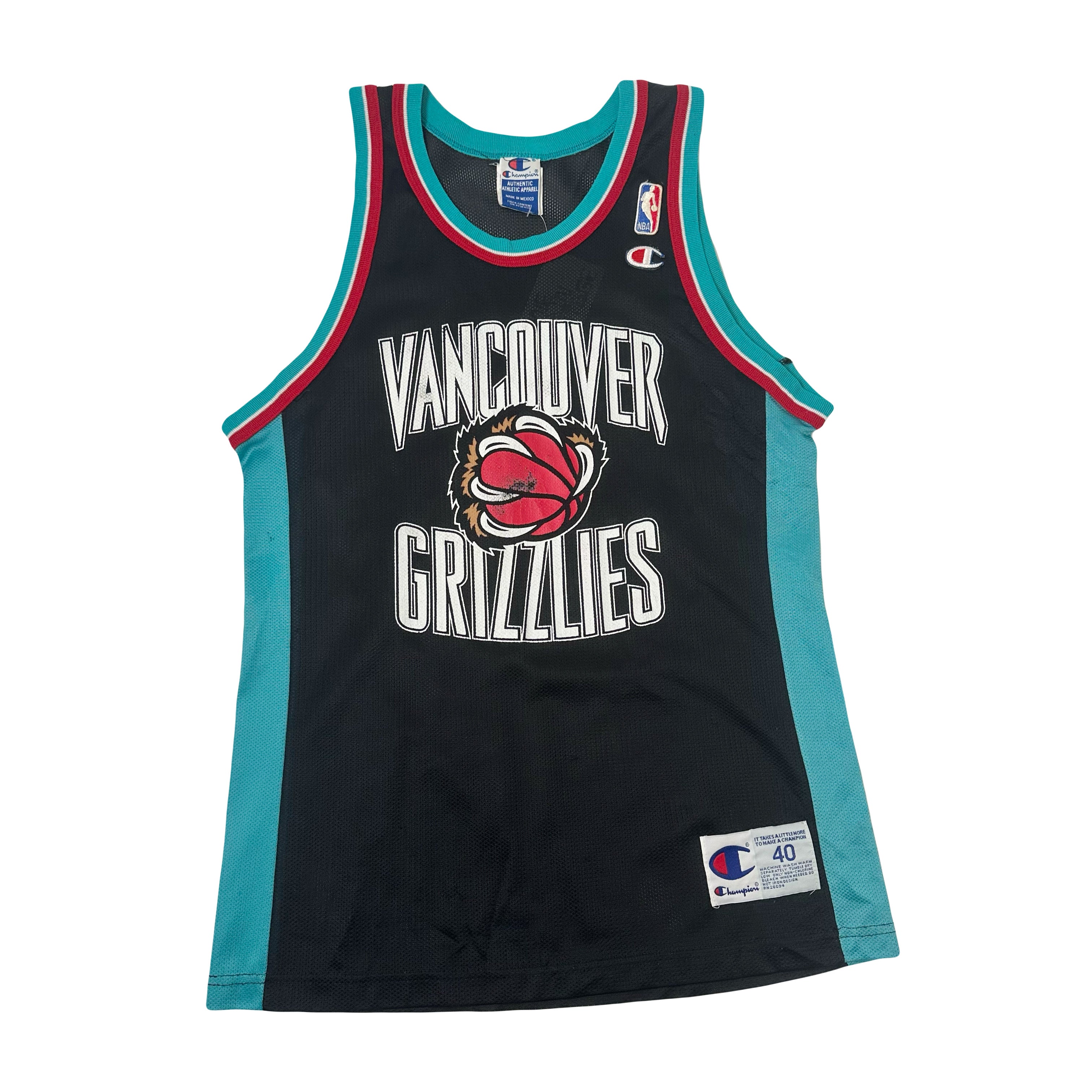 Vintage Champion Vancouver Grizzlies NBA Jersey S