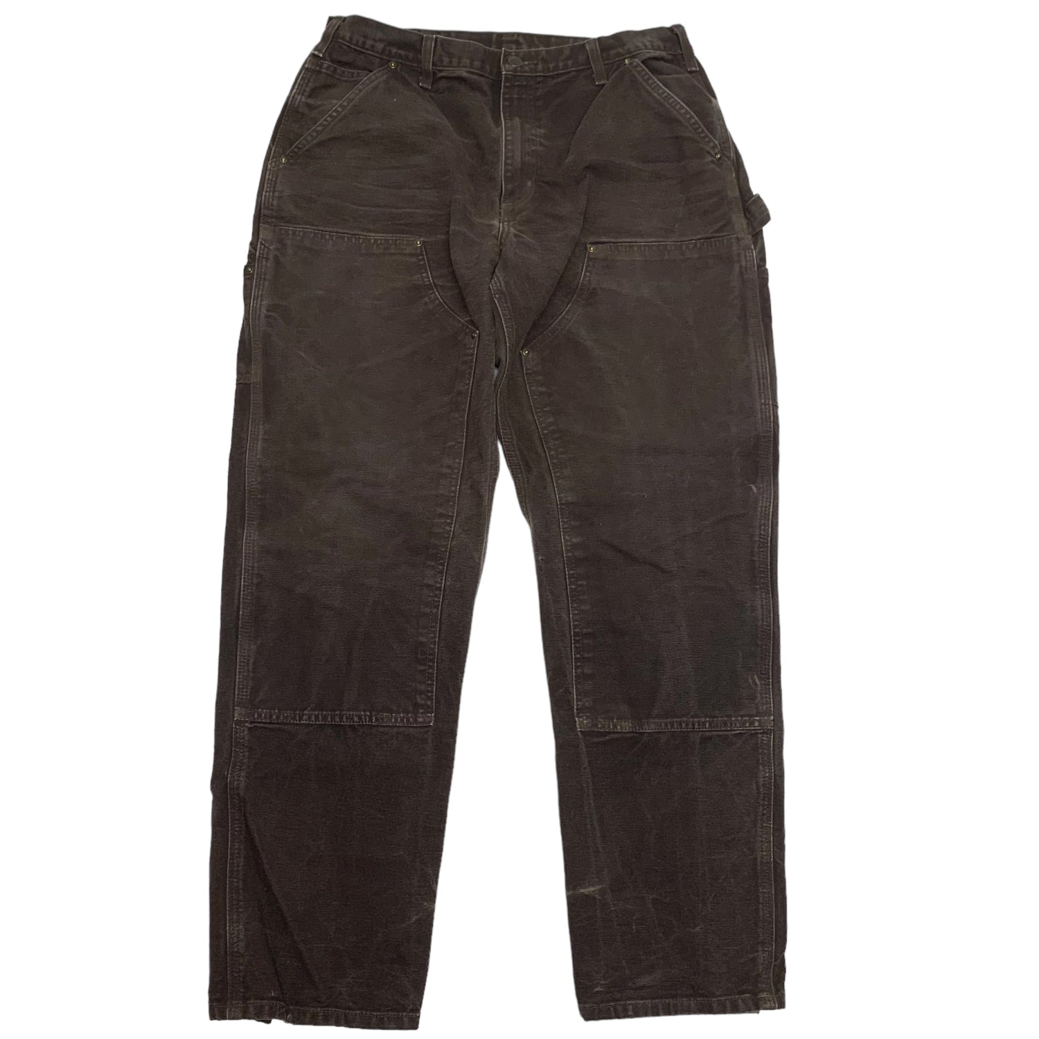 Carhartt Brown Double Knee Denim 34x32 0196