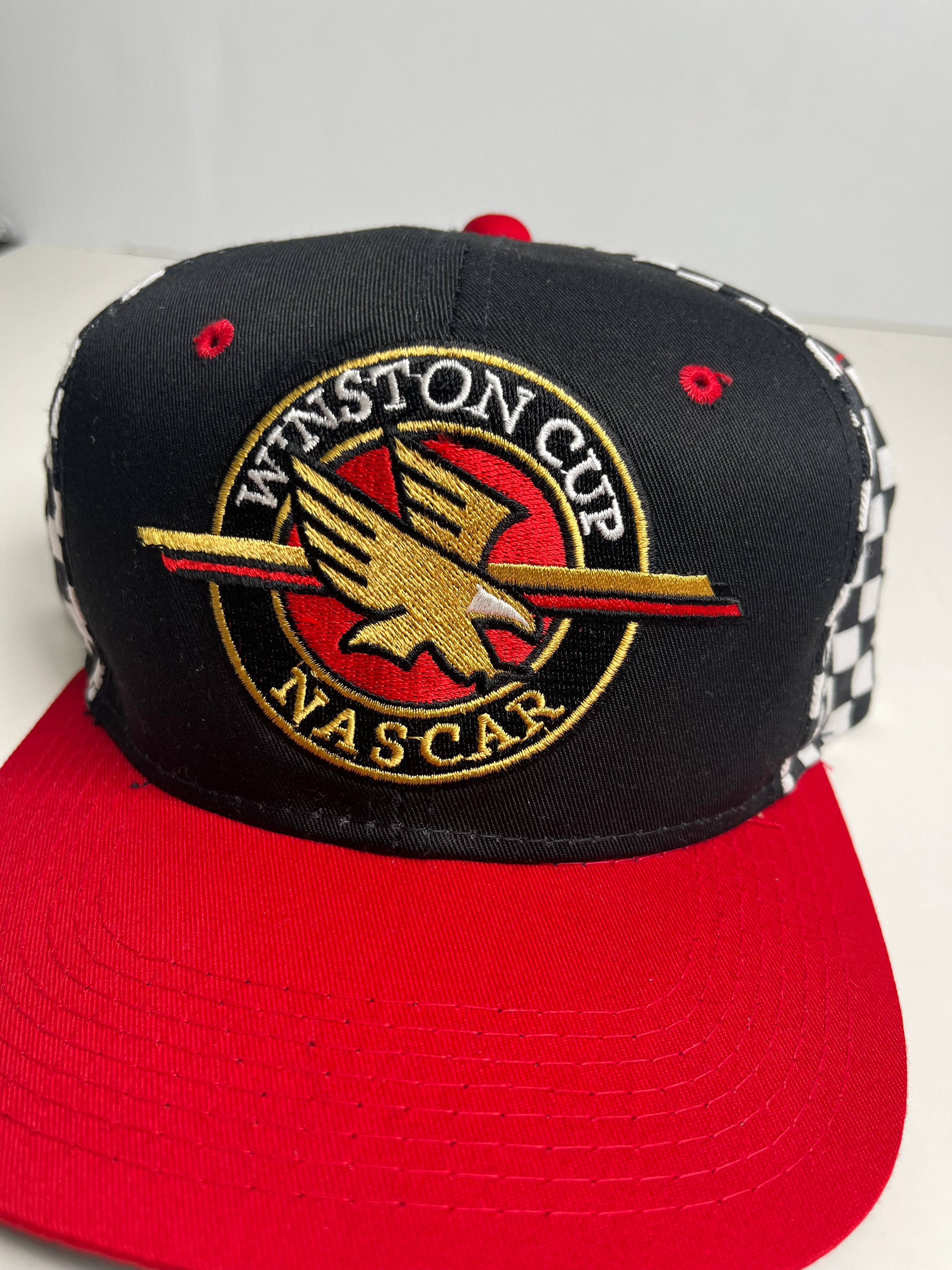 Vintage Winston Cup Nascar Checkered Snapback