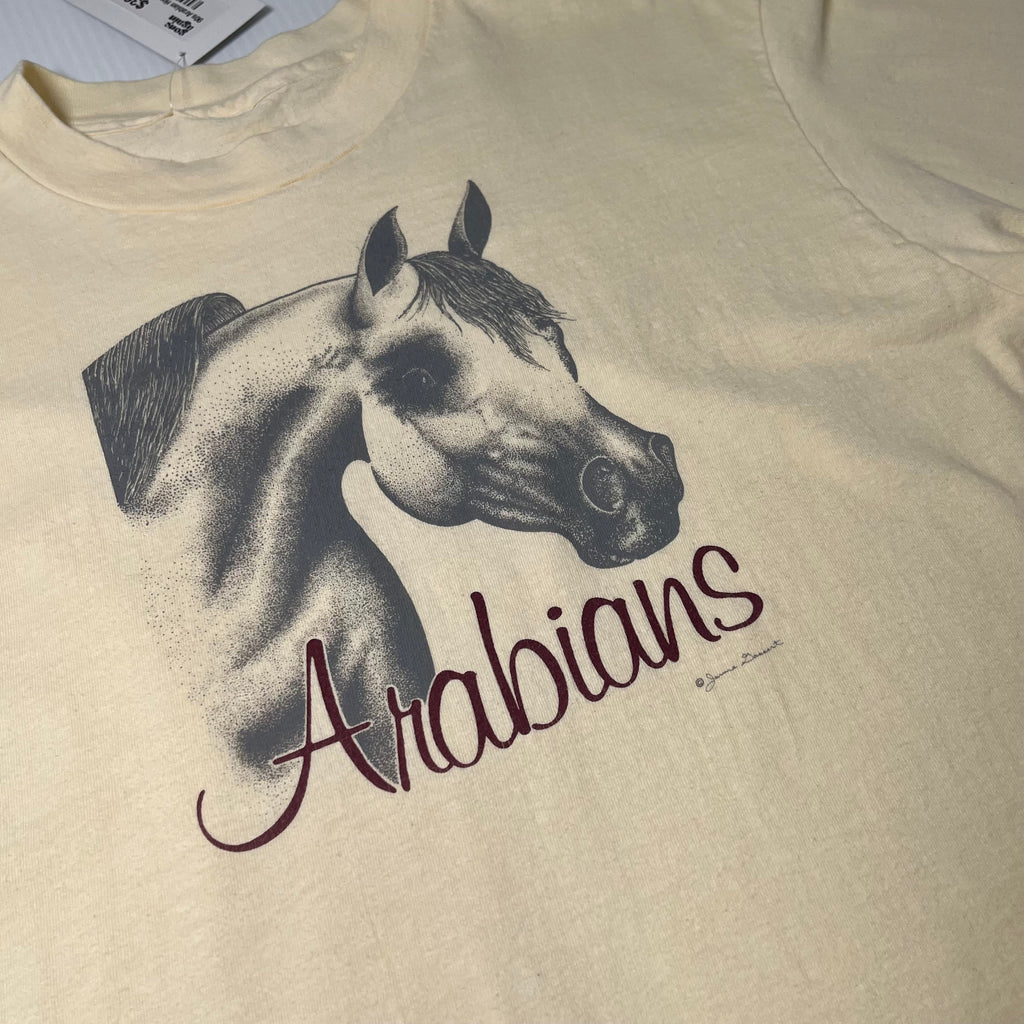 Vintage Arabian Horse Graphic Tee M