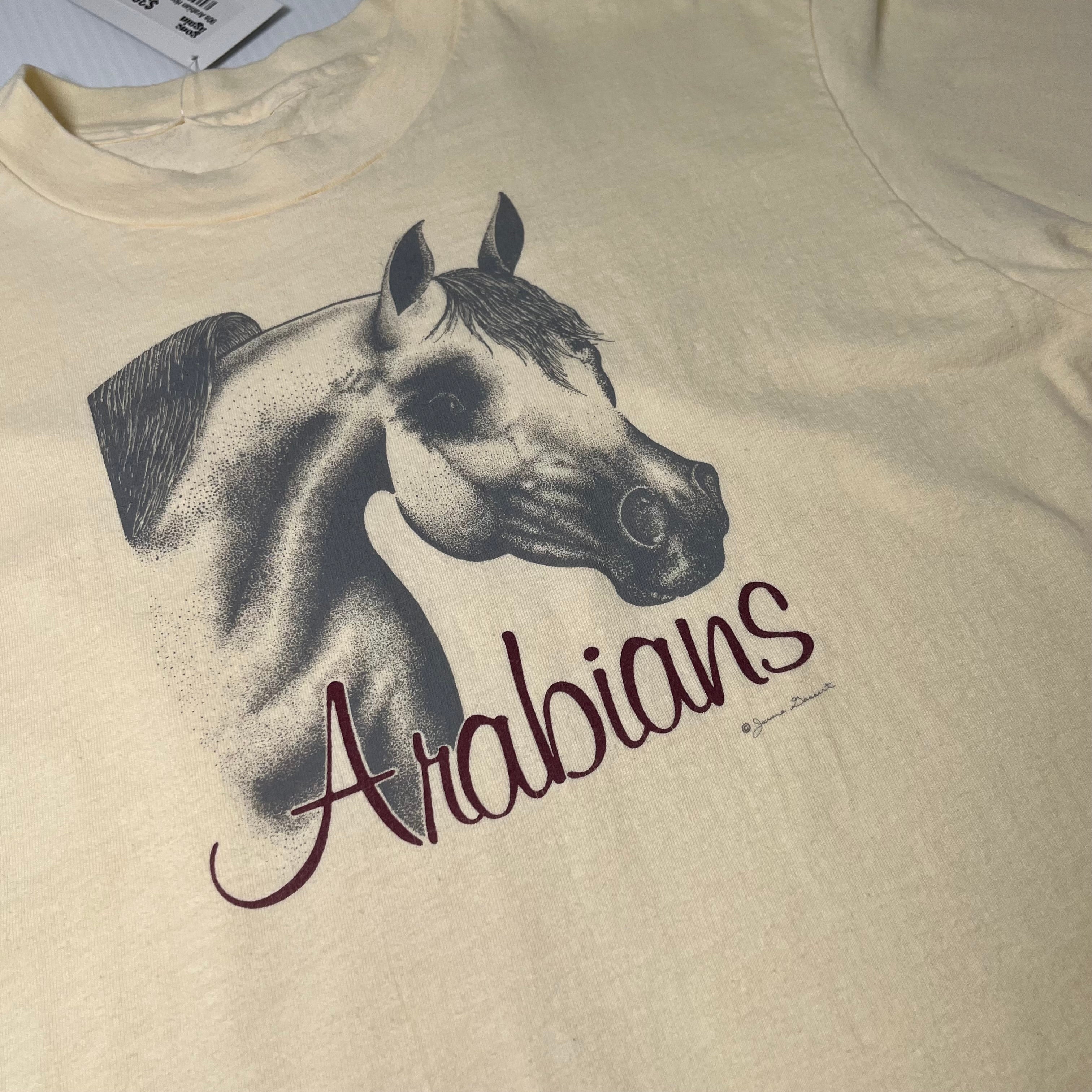 Vintage Arabian Horse Graphic Tee M