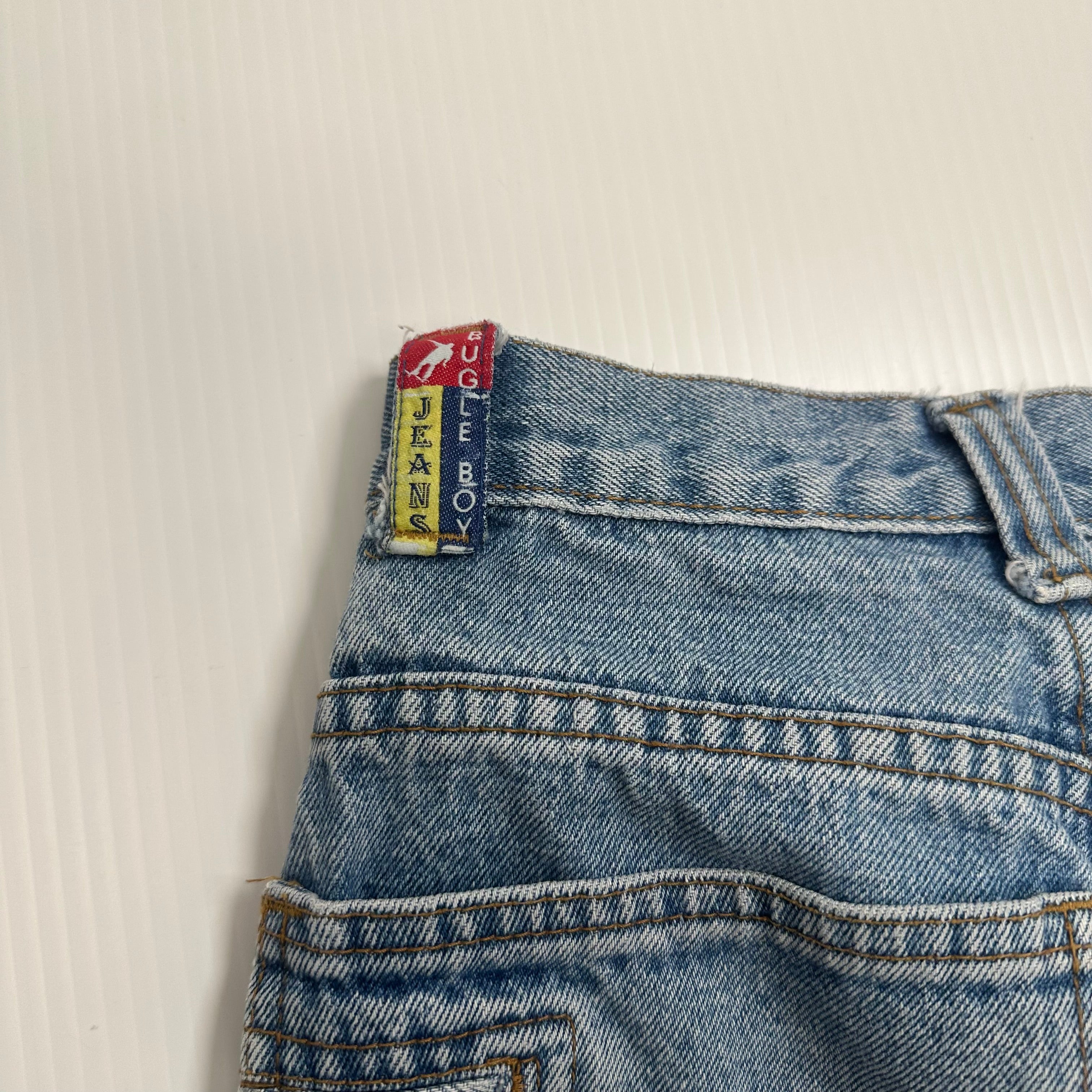 Vintage Bugle Boy Chopped Denim Shorts Women's 10