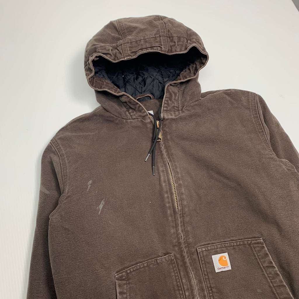 Carhartt Brown Hooded Jacket S