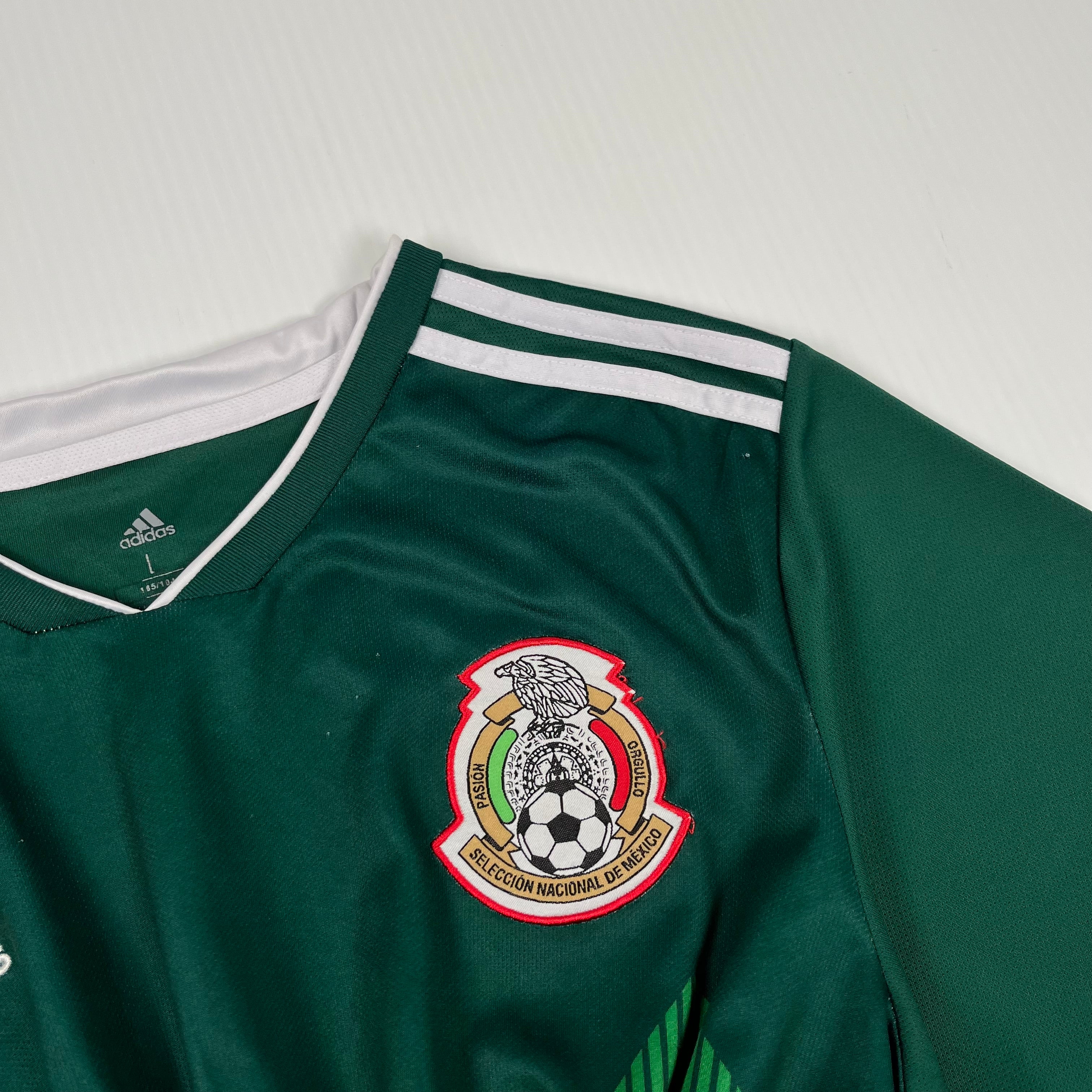 Rework Shirred Adidas Mexico Home Jersey Women's L