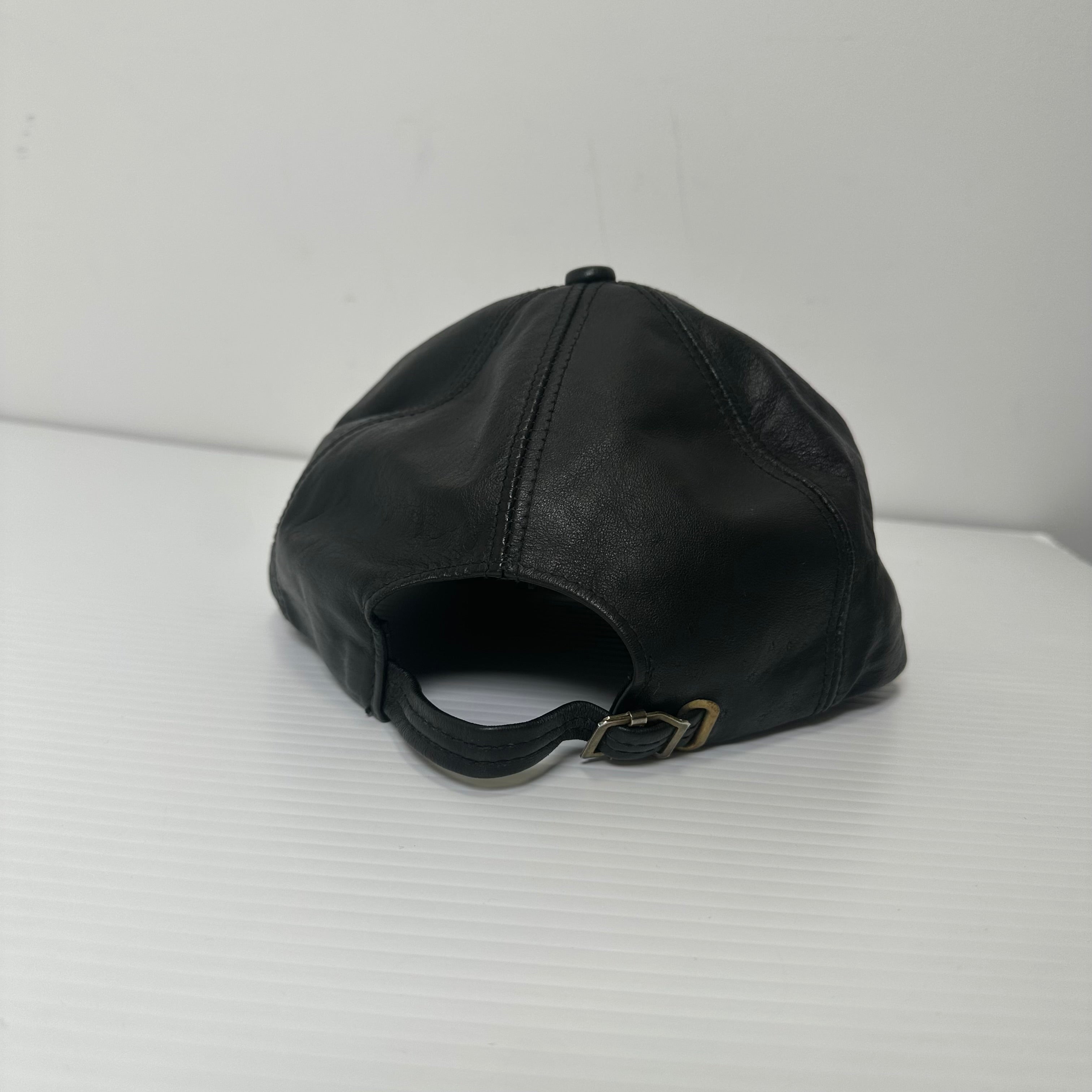Vintage Marlboro Patch Leather Strapback Hat
