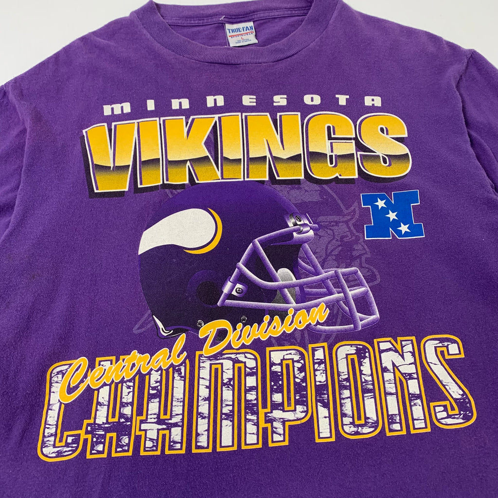 Vintage Minnesota Vikings NFL Central Division Champs Tee L