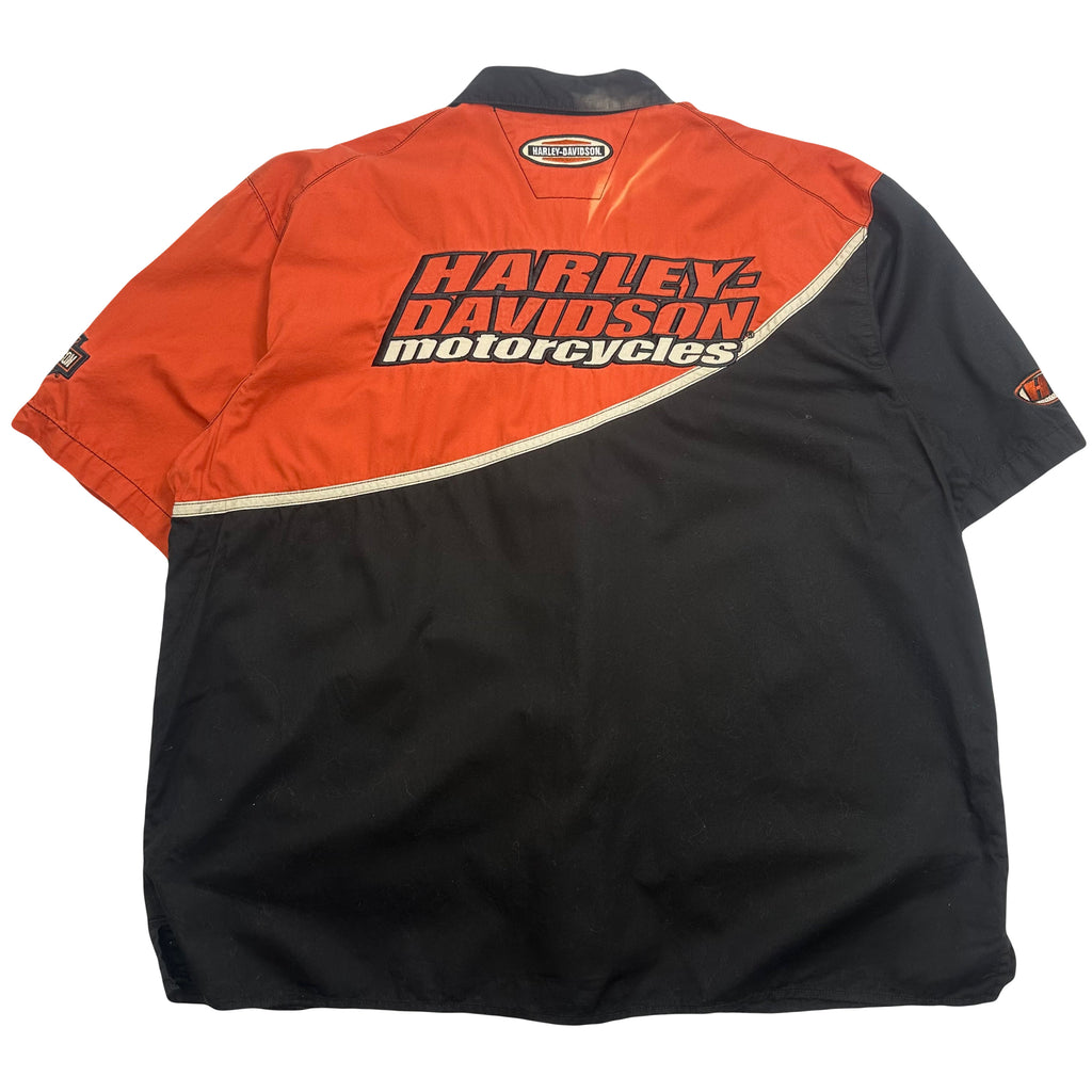 Harley Davidson Mechanic Short Sleeve Button Up Shirt XXL