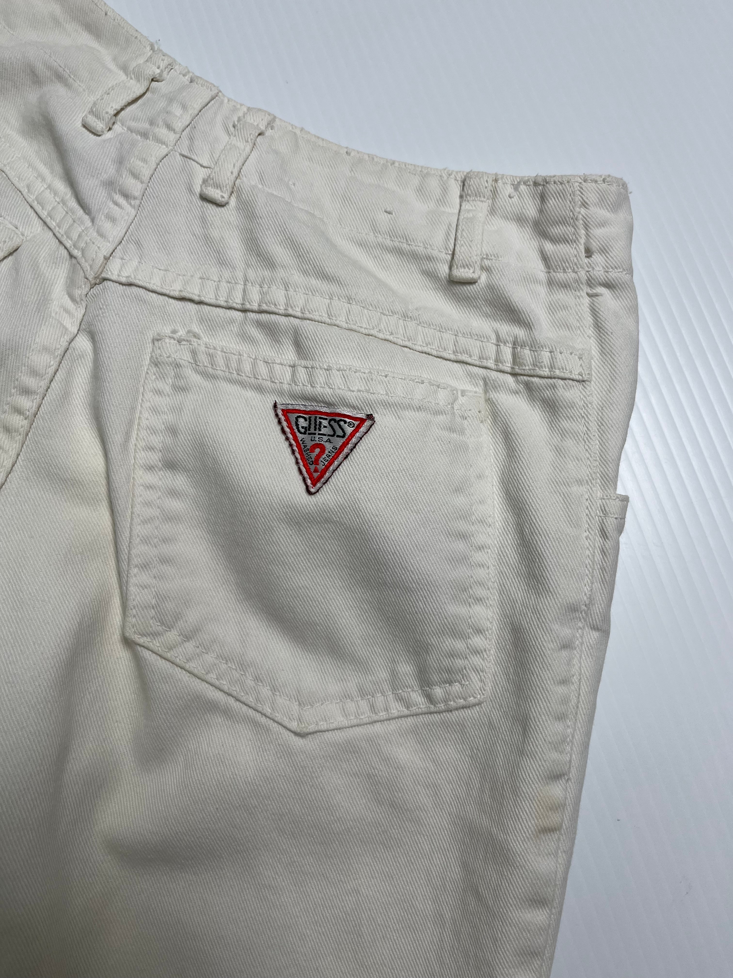 Vintage Guess White Denim 27