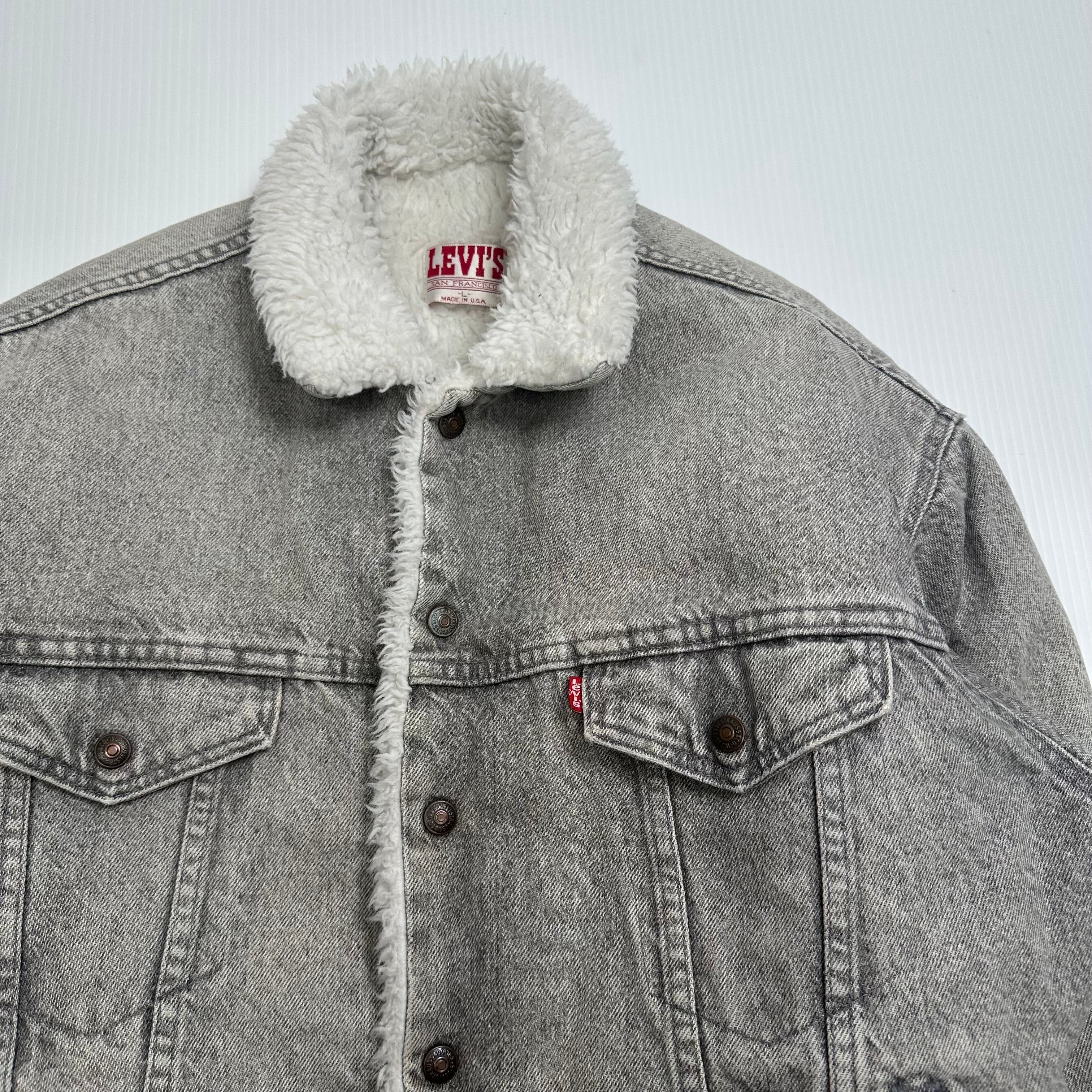 Vintage Levi's Sherpa Lined Denim Jacket L