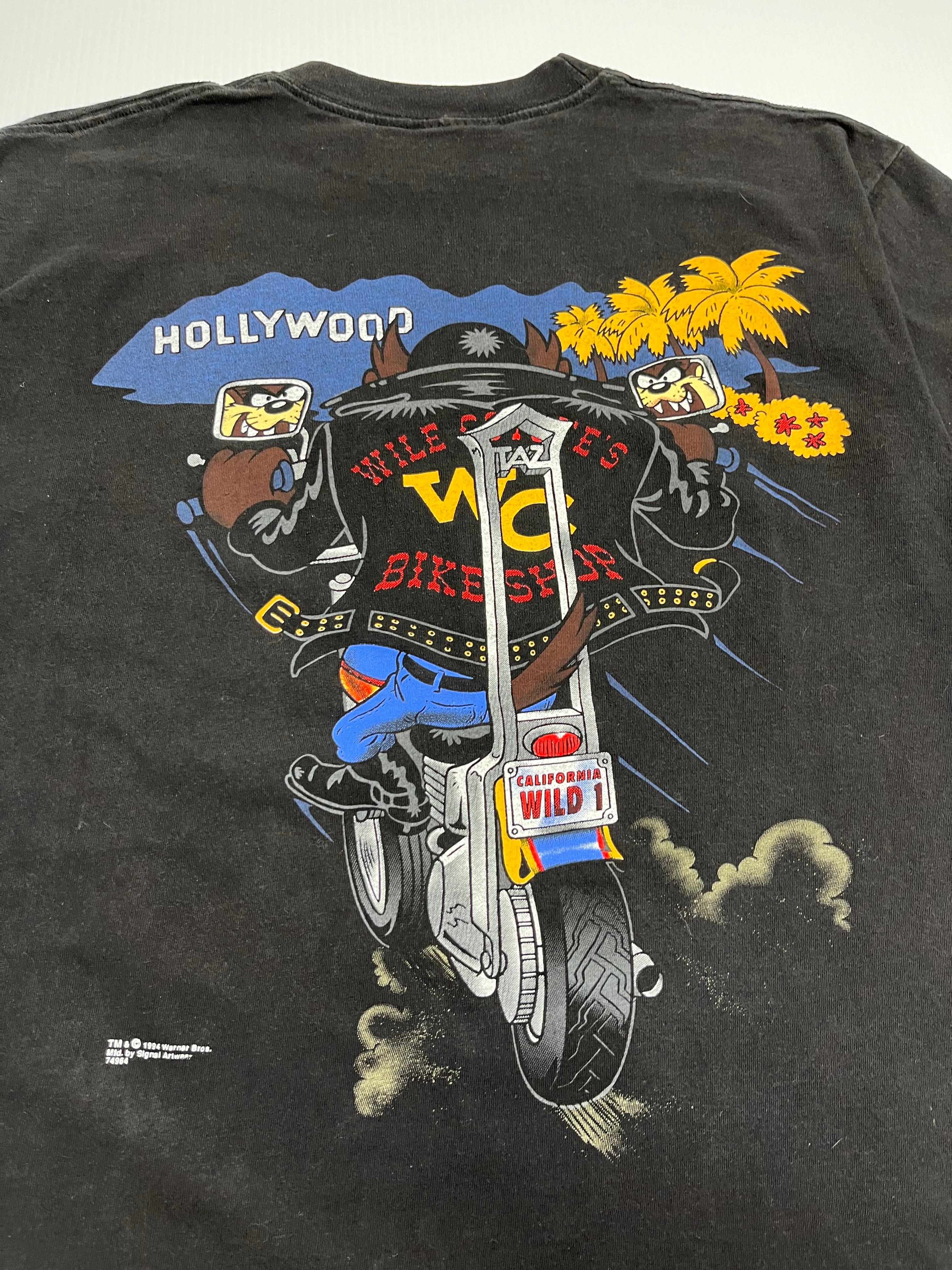 1994 Warner Bros. Tasmanian Devil Biker Tee L