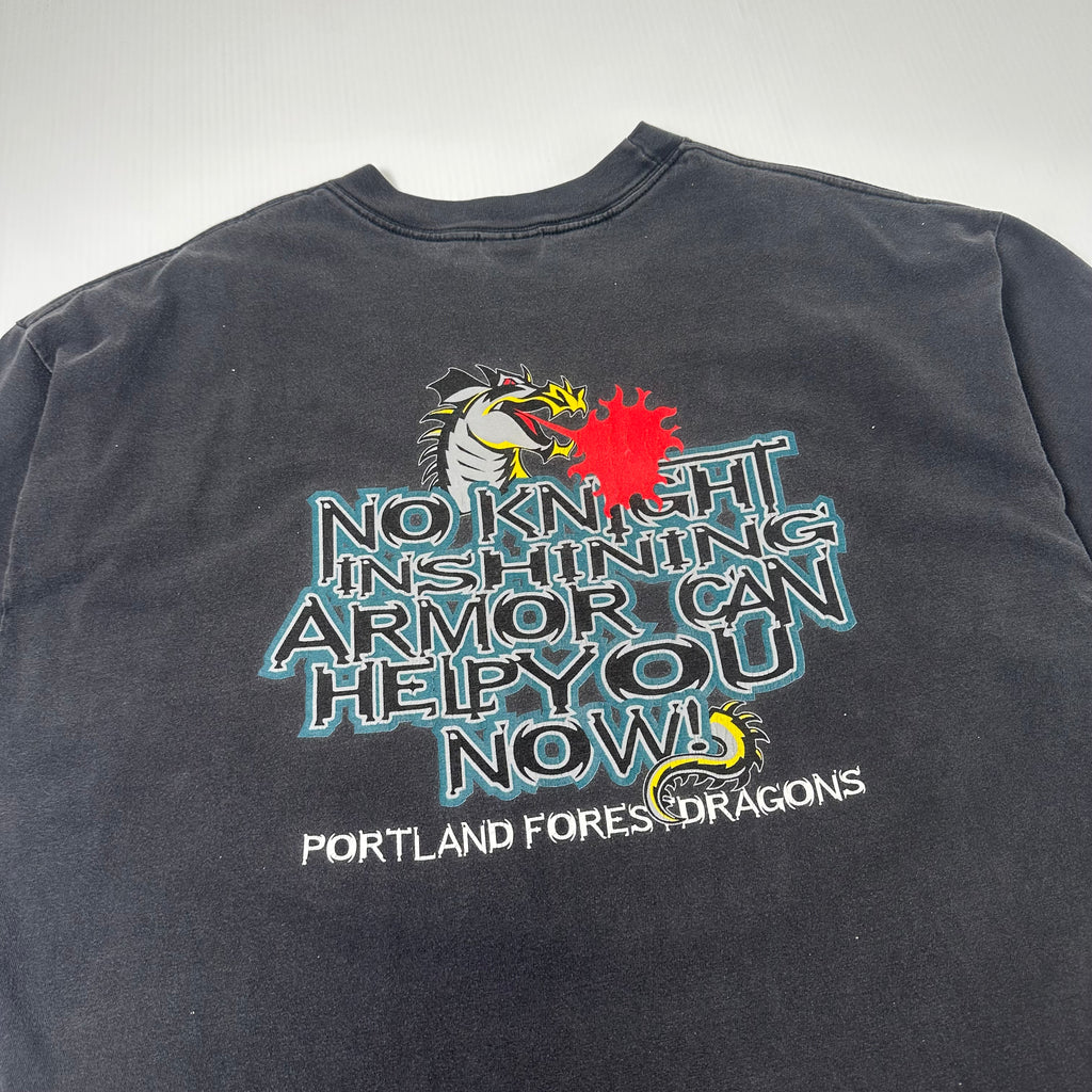 Vintage No Fear Portland Forest Dragons Arena Football Tee XL