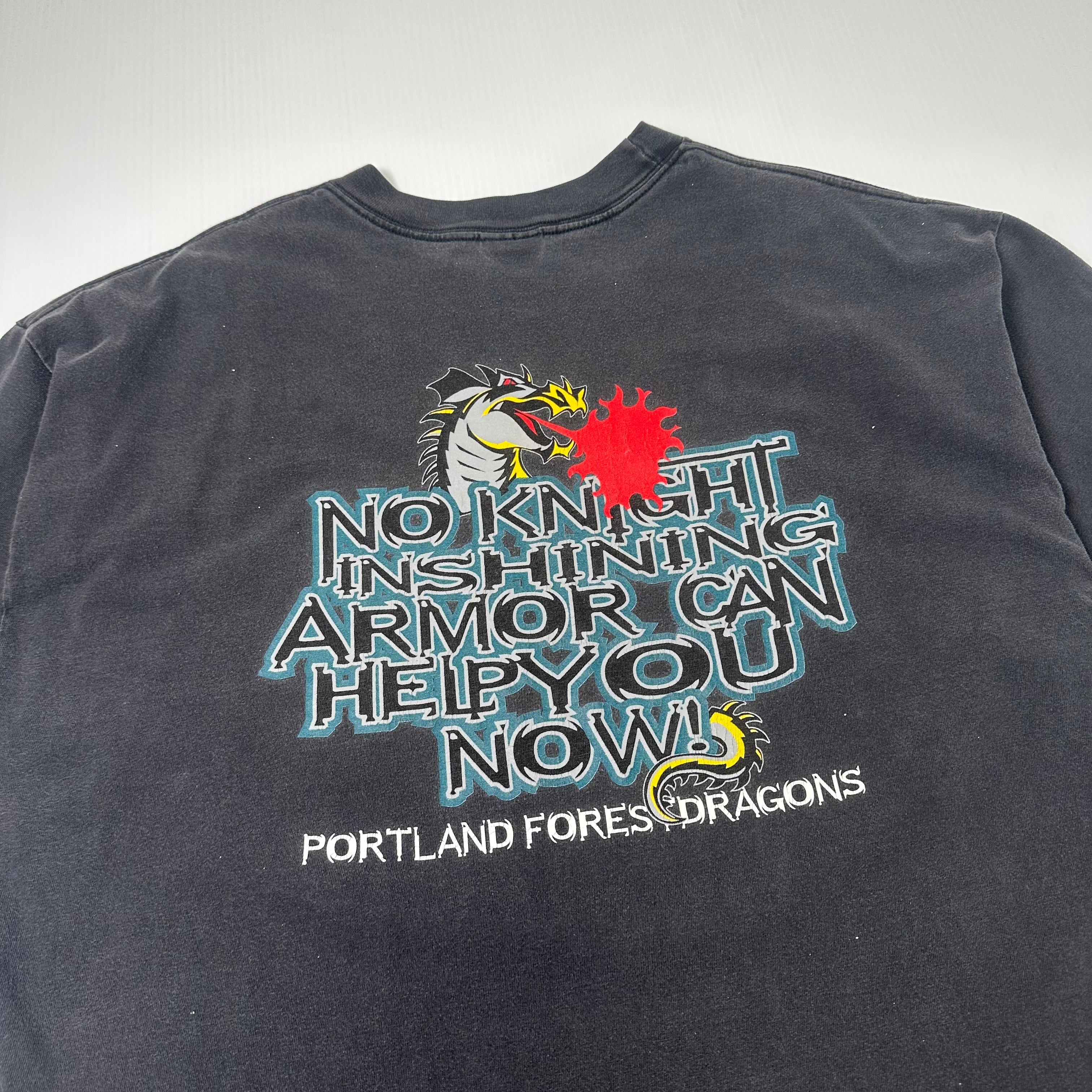 Vintage No Fear Portland Forest Dragons Arena Football Tee XL
