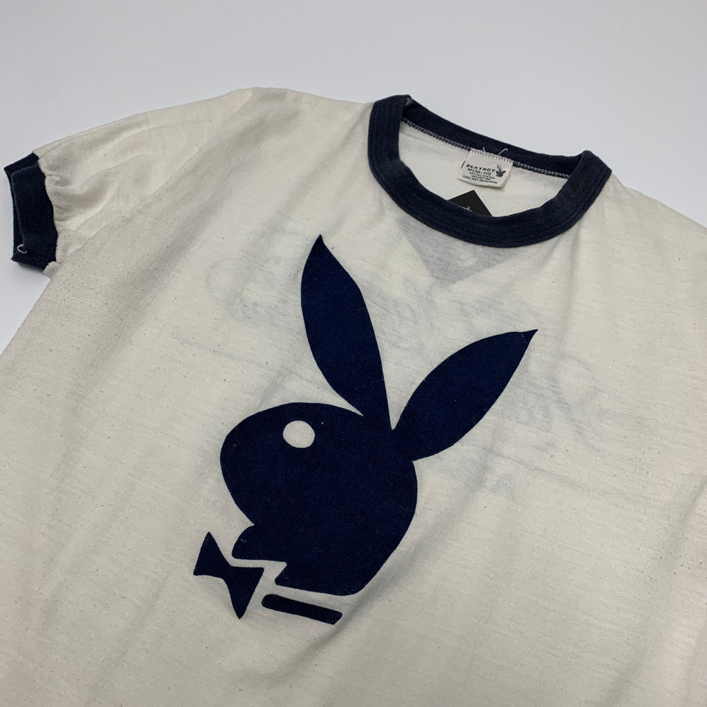 70s Playboy Bunny Ringer Tee M