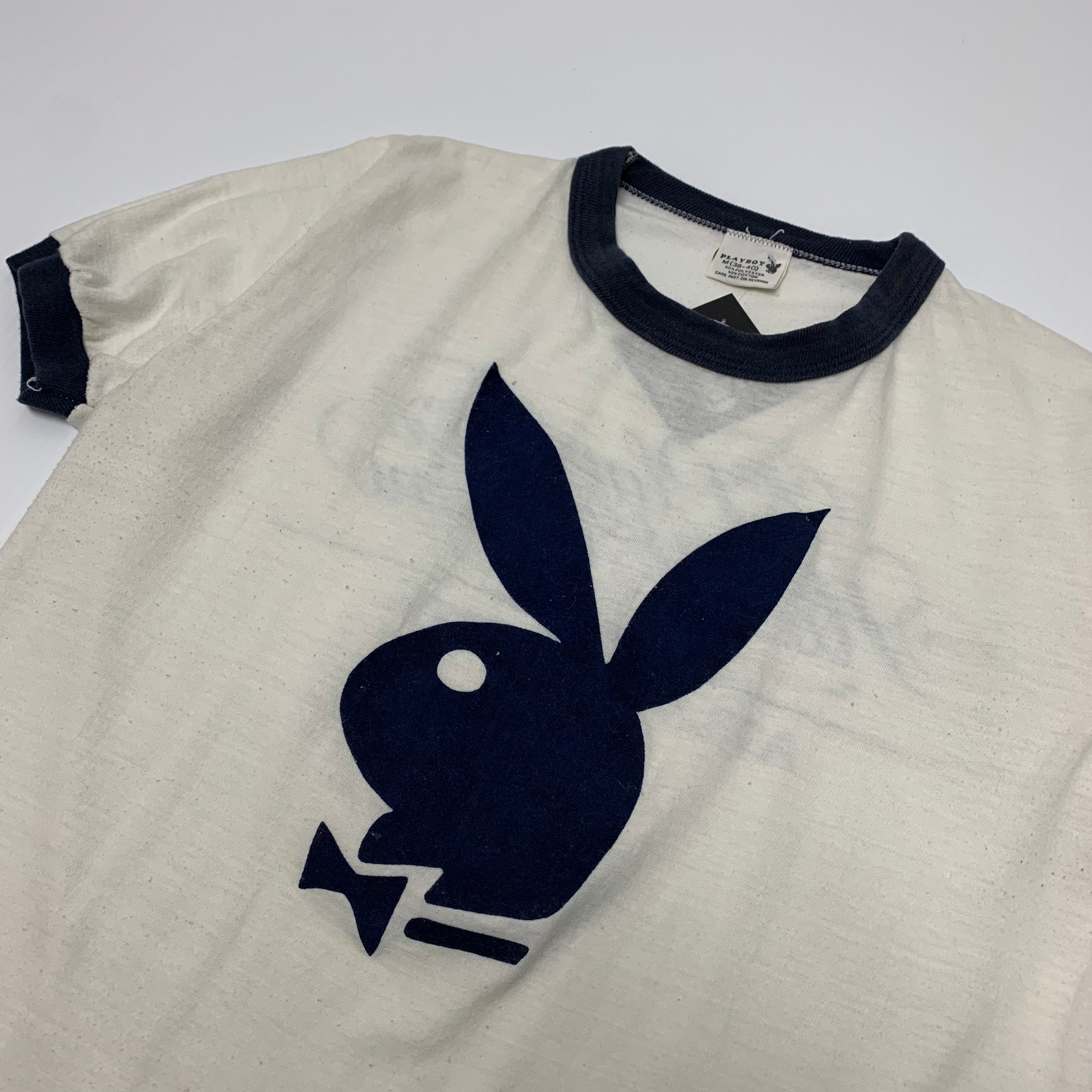 70s Playboy Bunny Ringer Tee M