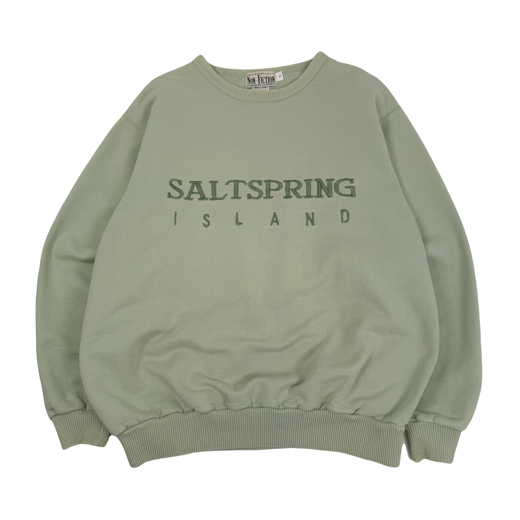 Vintage Saltspring Island Embroidered Crewneck L