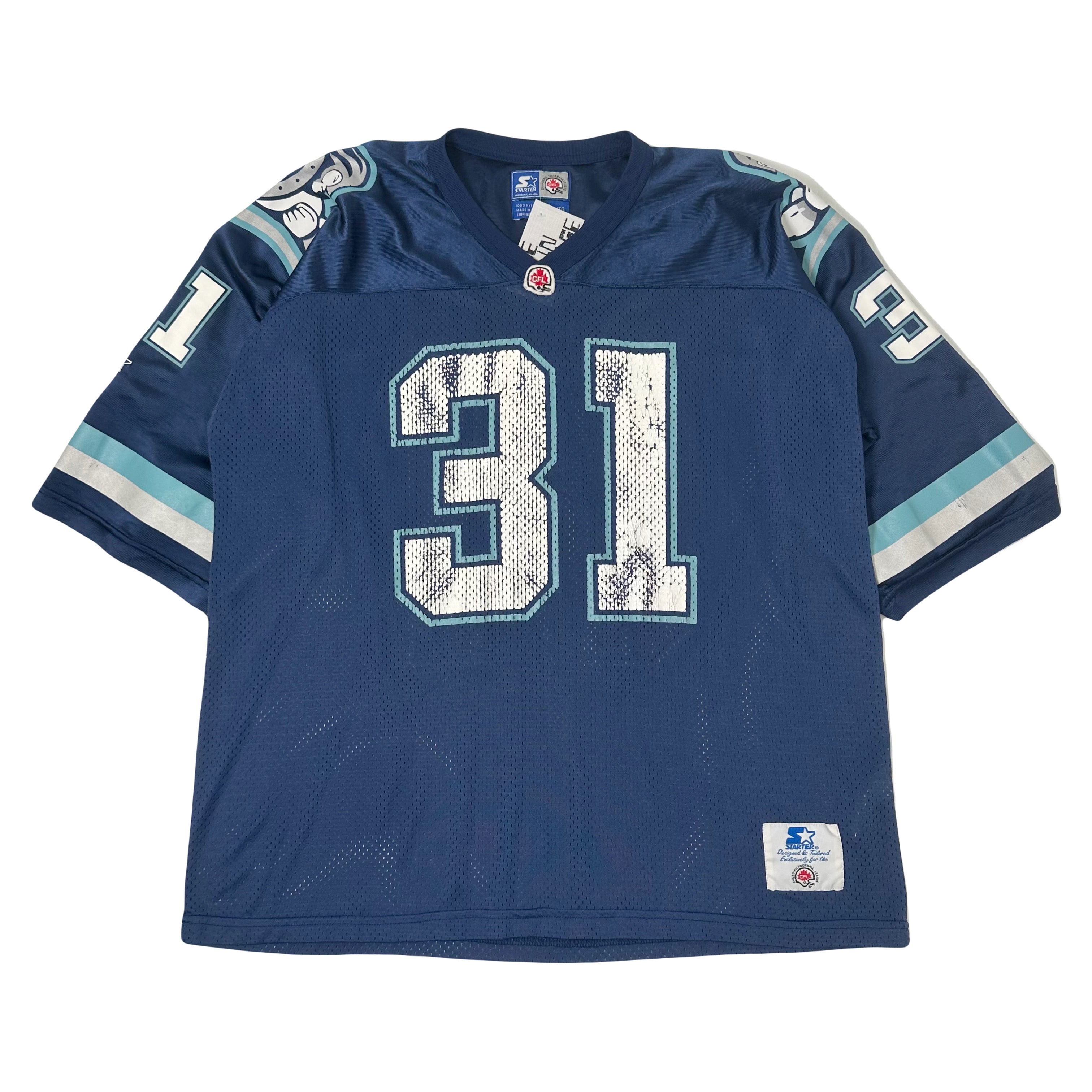 Vintage Starter Toronto Argonauts Clemons #31 CFL Jersey XL