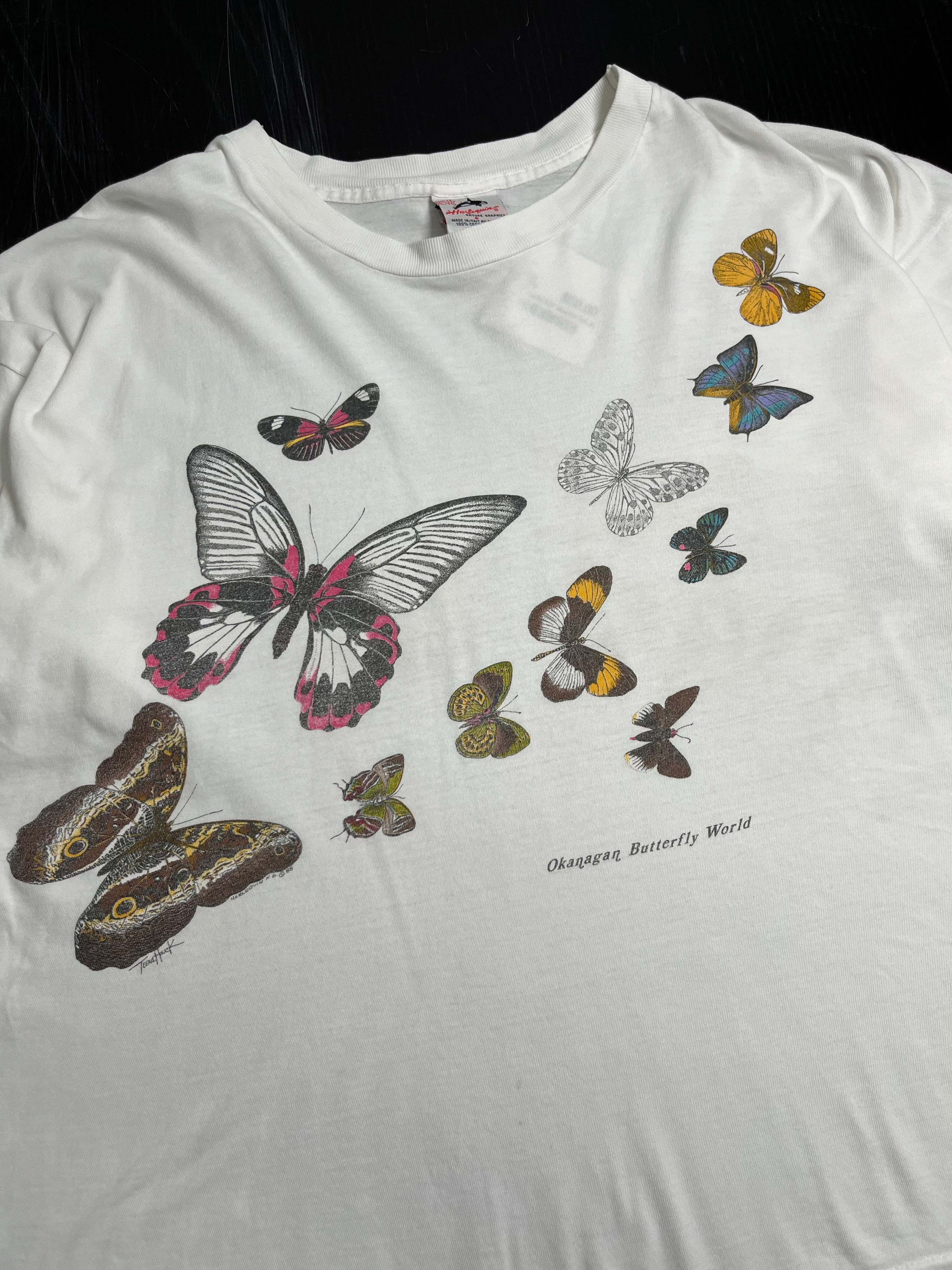 90s Okanagan Butterfly World AOP Tee XL