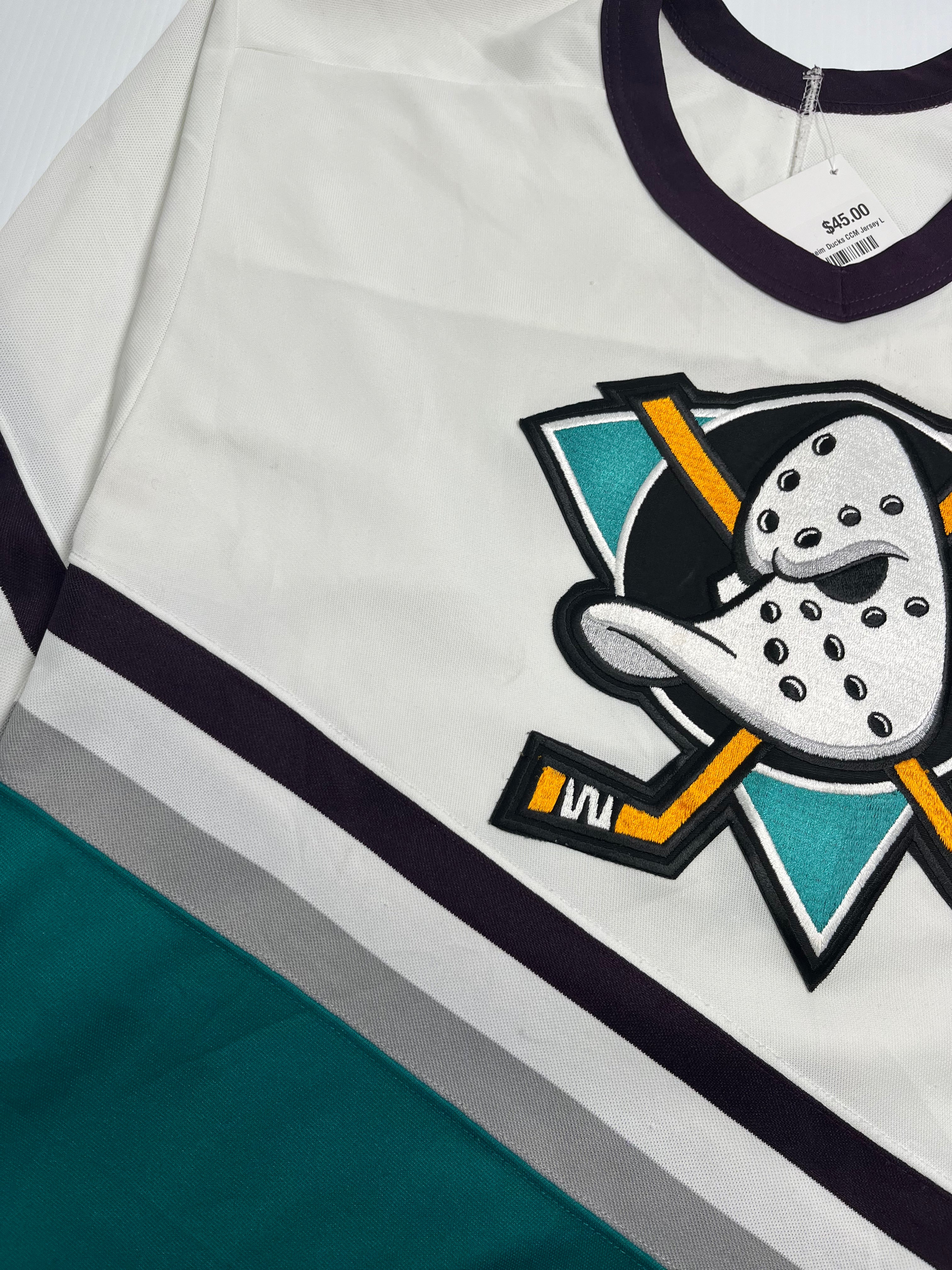 Vintage Anaheim Mighty Ducks CCM Hockey Jersey L