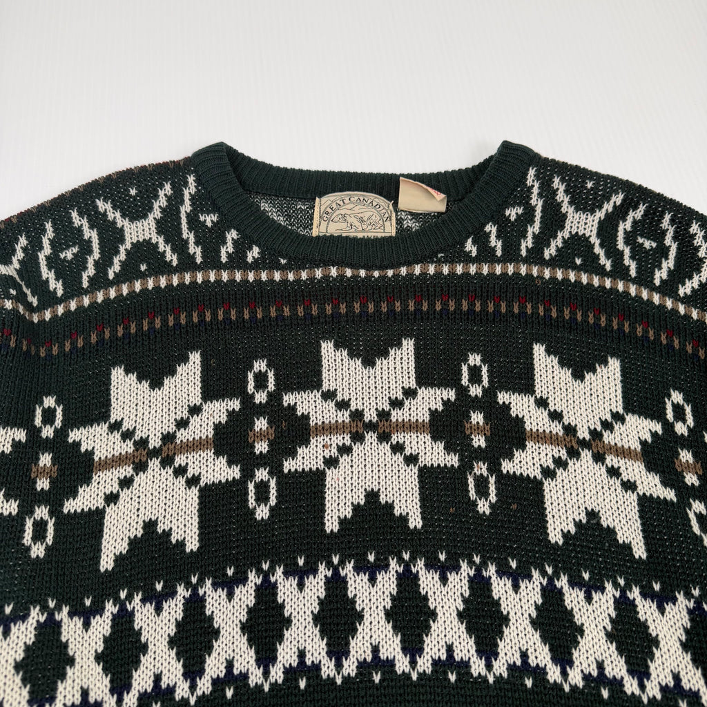 Vintage Great Canadian Rugged Wear Knit Sweater XL