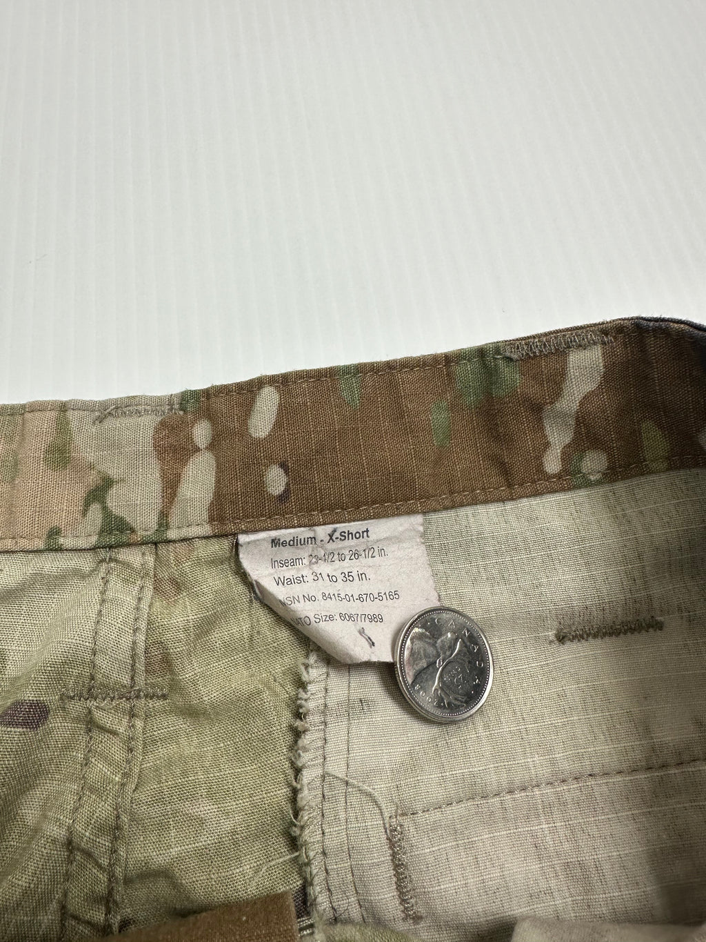 Vintage Military Camouflage Cargo Pants M