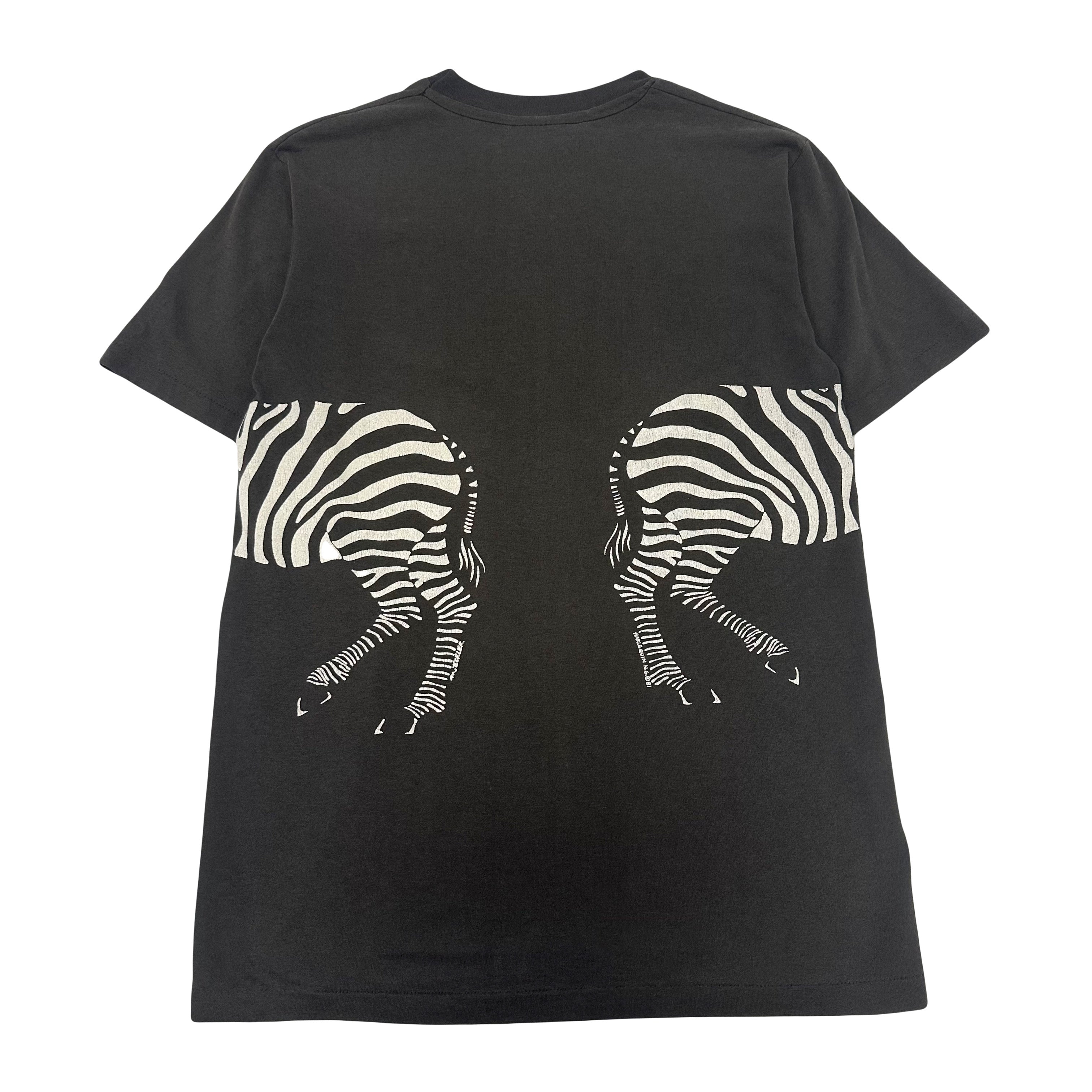 Vintage Busch Gardens Extinction Is Forever Zebra Tee M