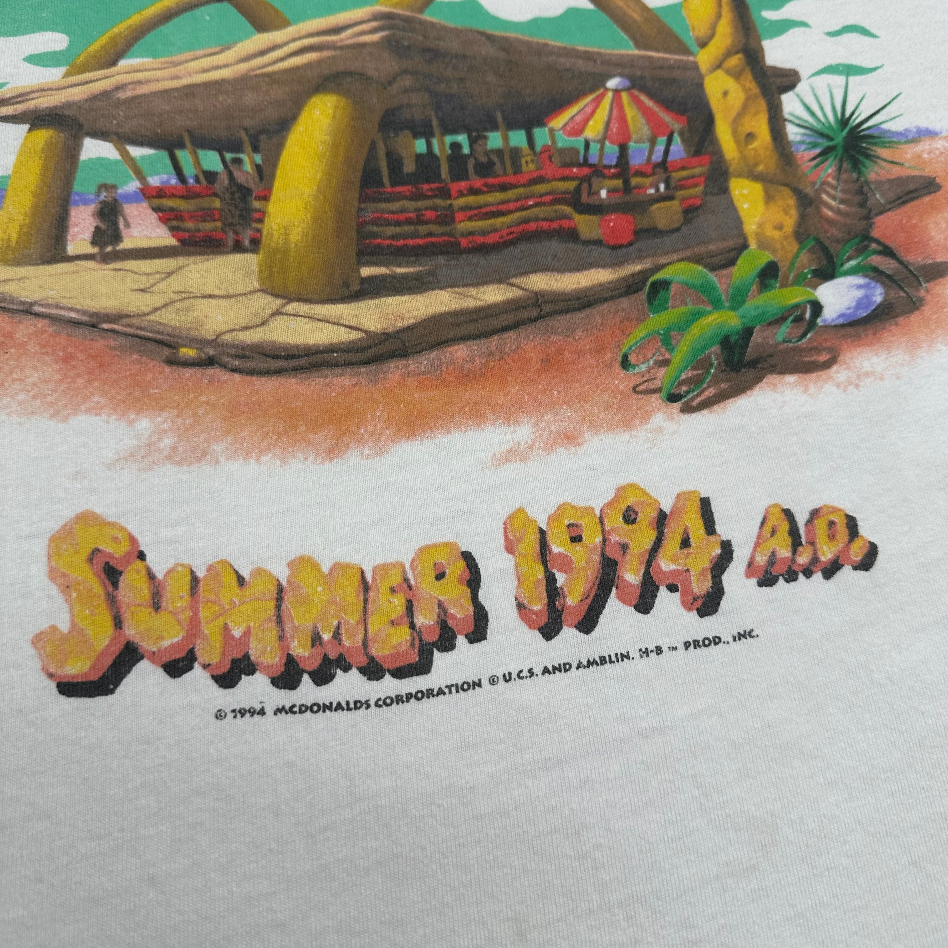1994 The Flintstones Roc Donald's Graphic Tee XL