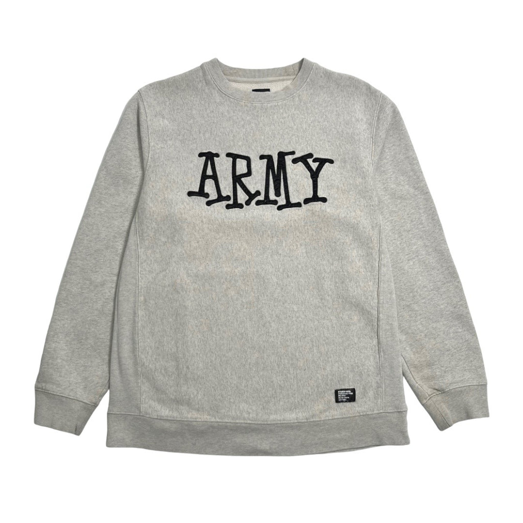 Stüssy Army Patch Letter Crewneck L