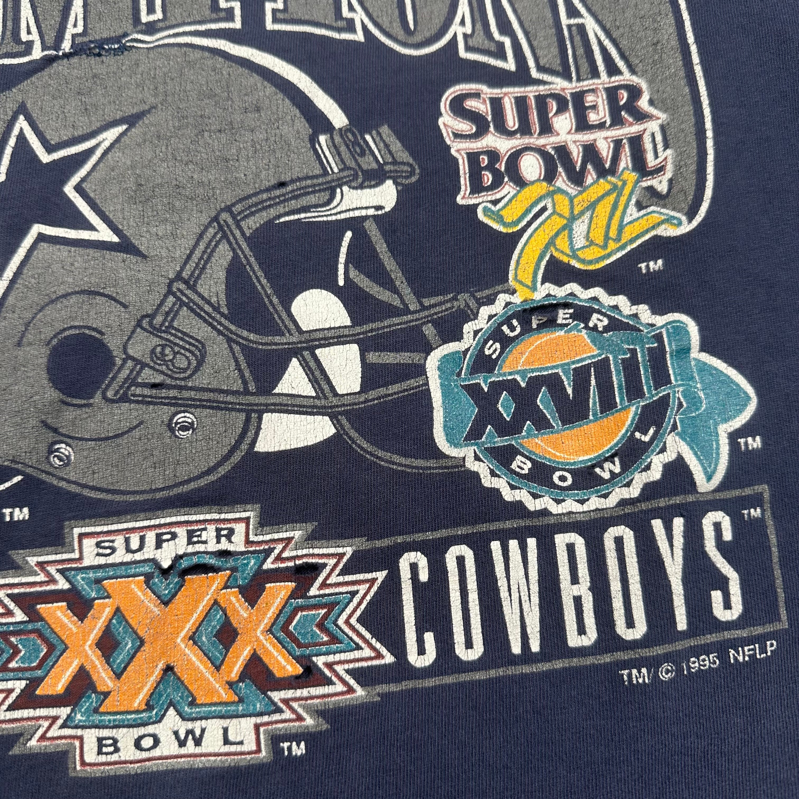 1995 Dallas Cowboys NFL Super Bowl Graphic Tee M