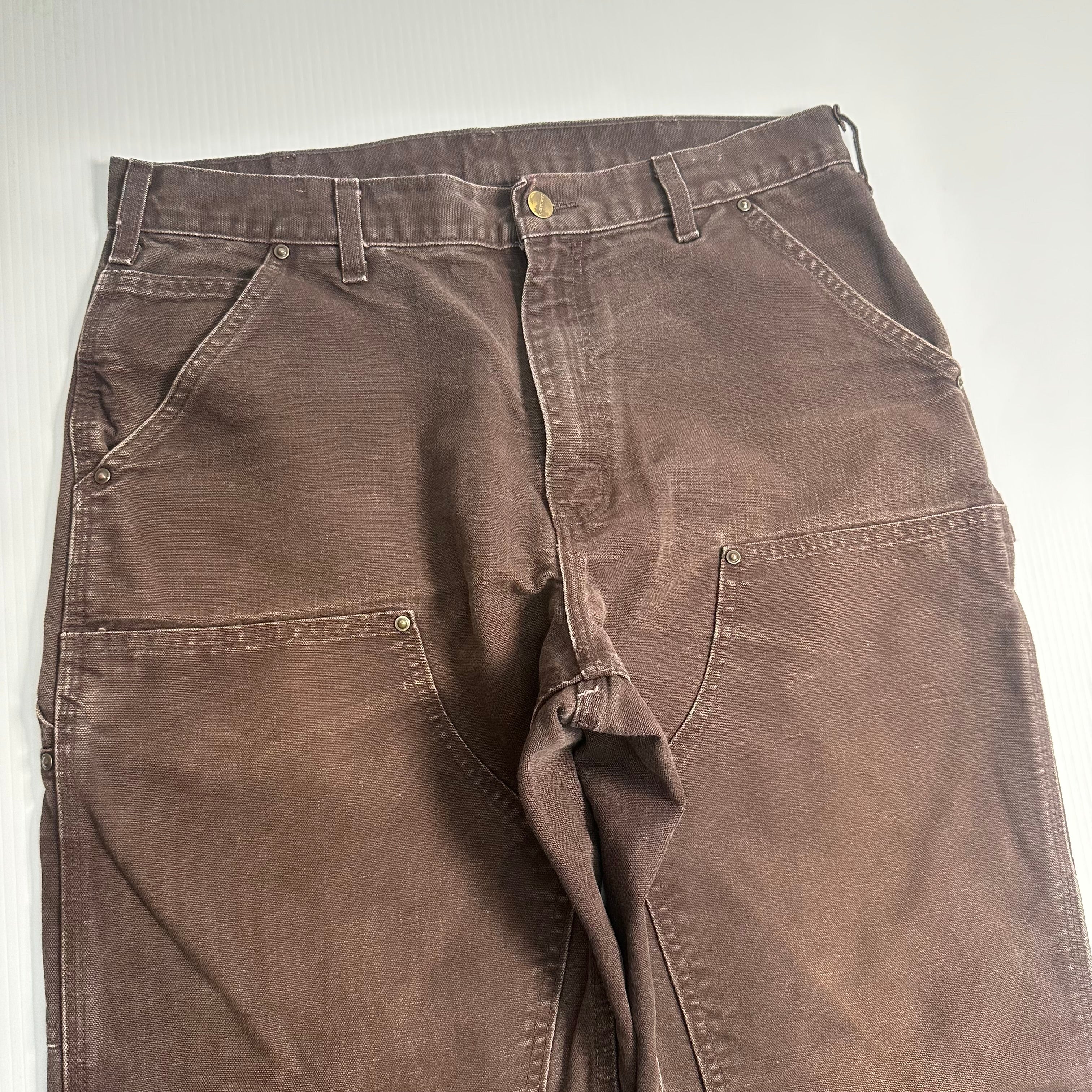 Vintage Carhartt Faded Double Knee Denim 5609 34