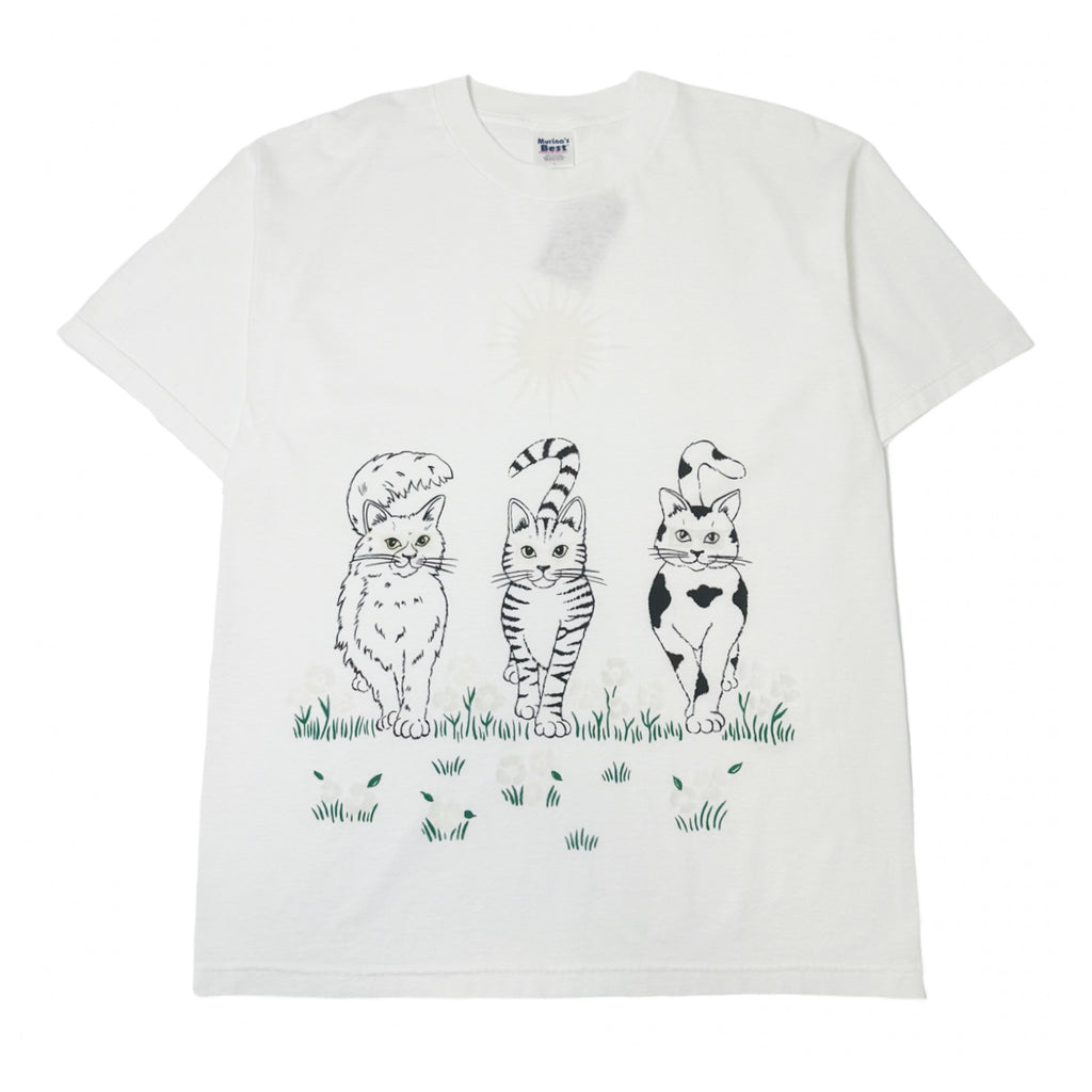 90s Cats In The Sun Graphic Tee L