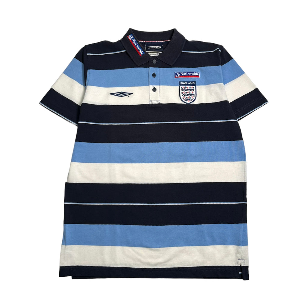 Vintage Umbro England Striped Polo M