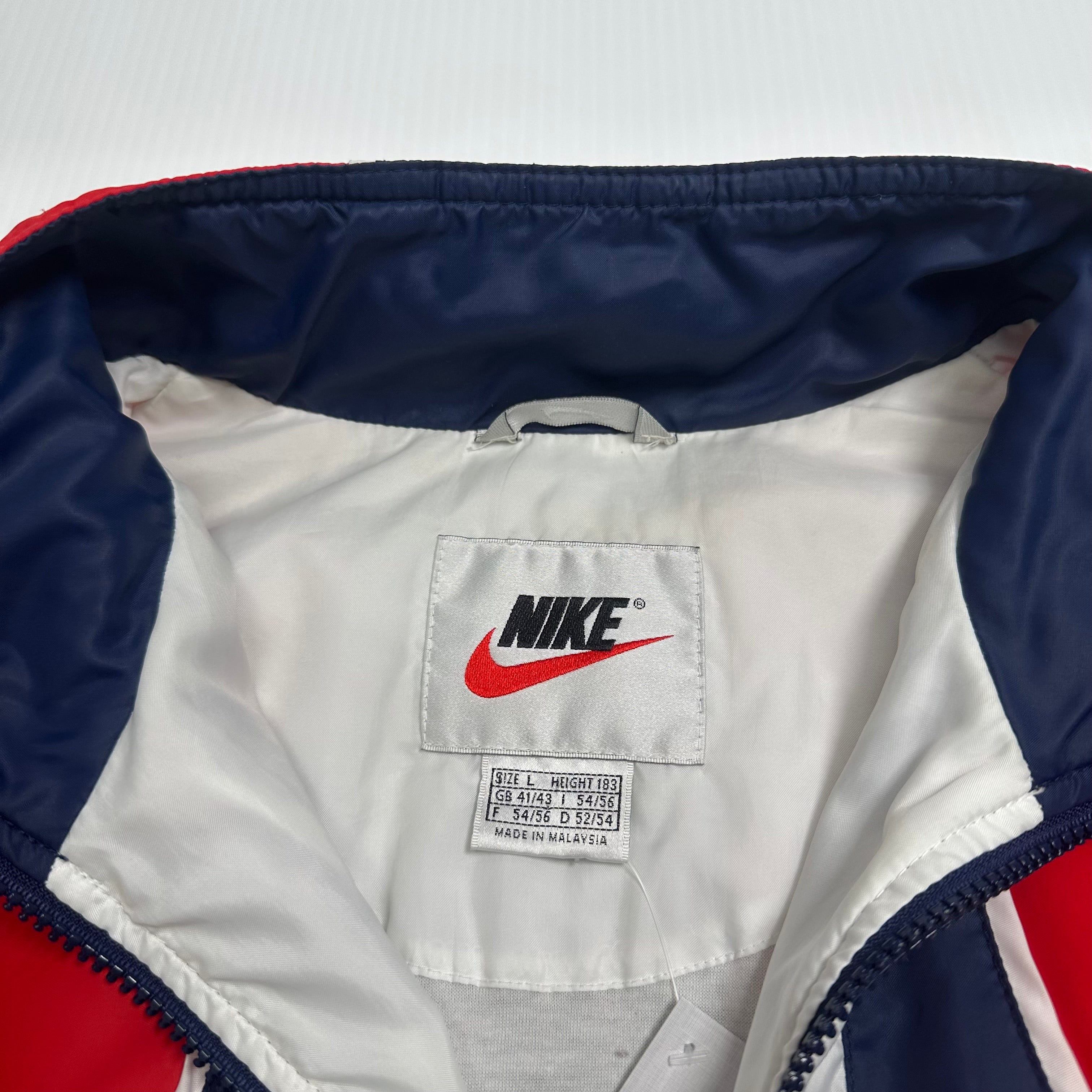90s Nike Swoosh Full Zip Light Jacket L