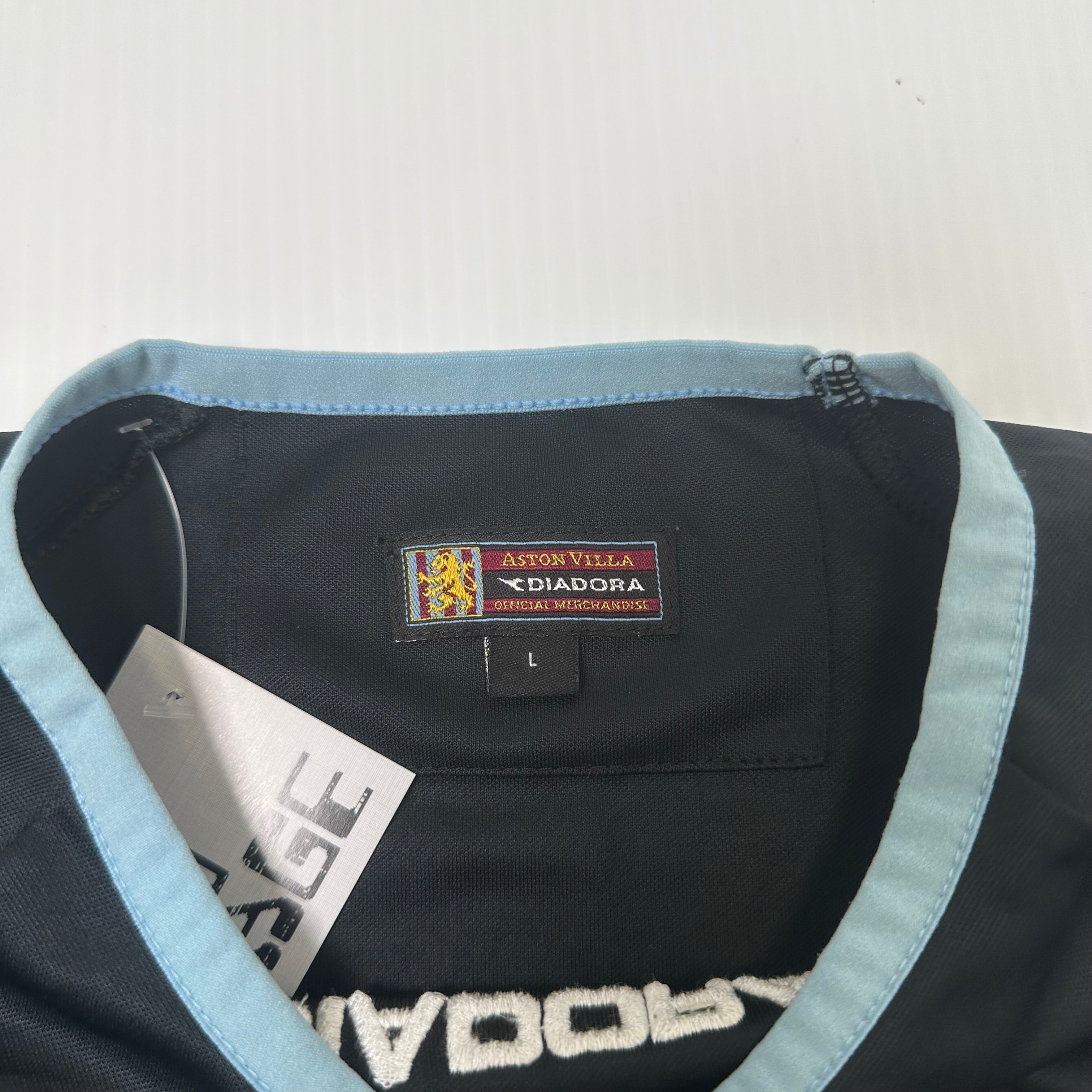 2003-04 Diadora Aston Villa Longsleeve Goalkeeper Kit L