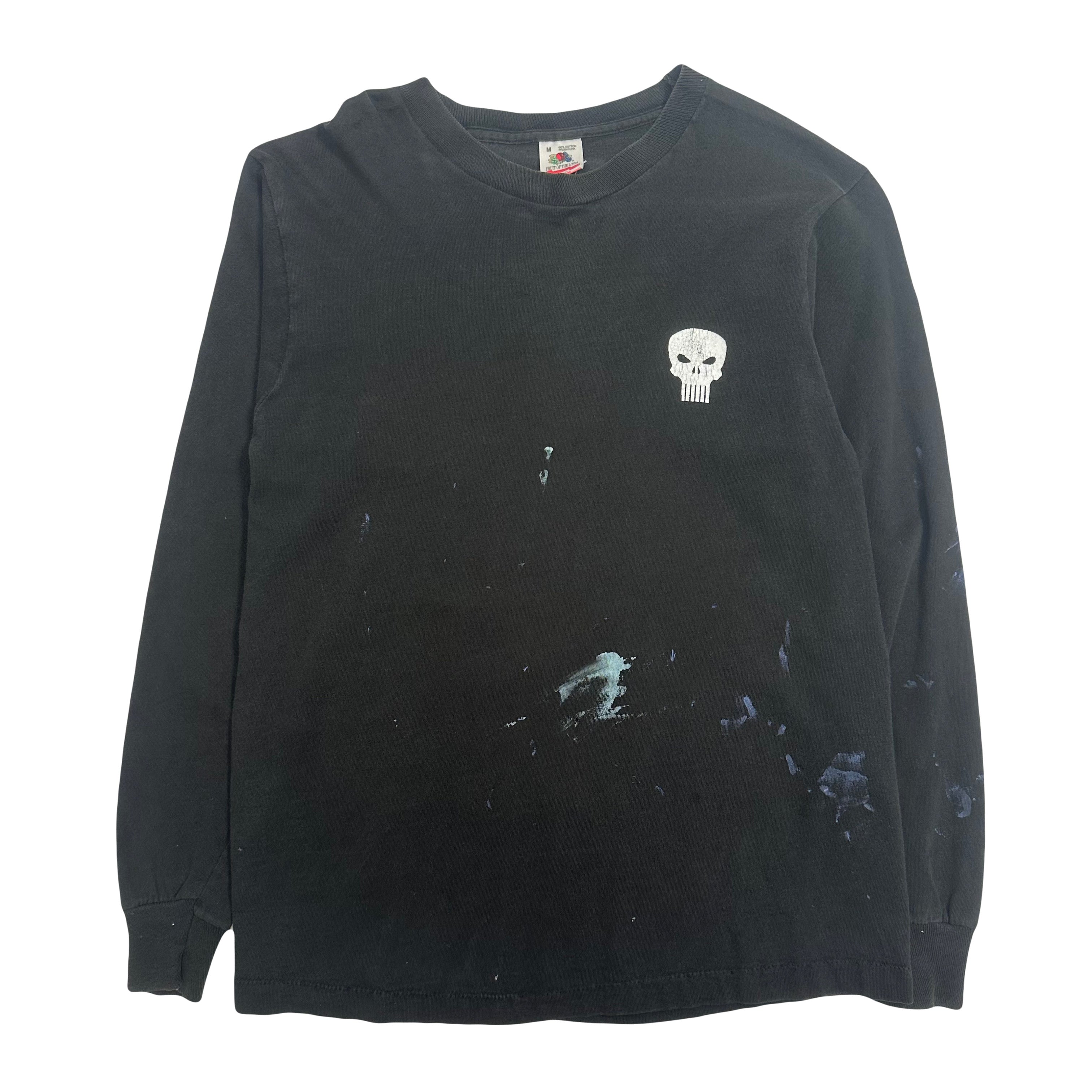 1993 Marvel Punisher Thrashed Longsleeve Shirt M